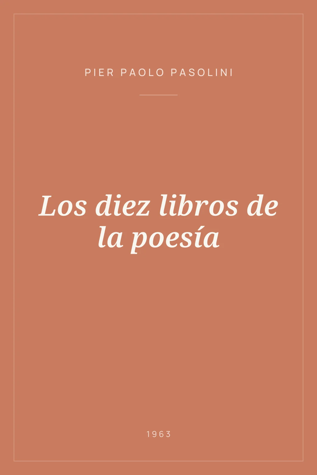 Portada de Los diez libros de la poesía