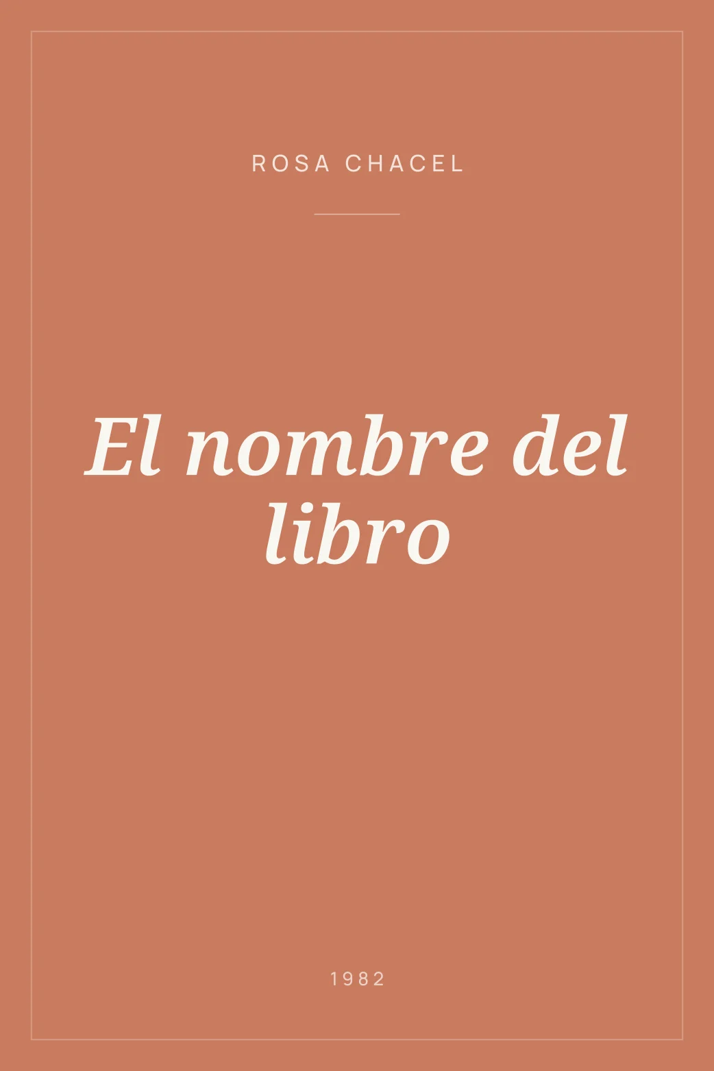 Portada de El nombre del libro