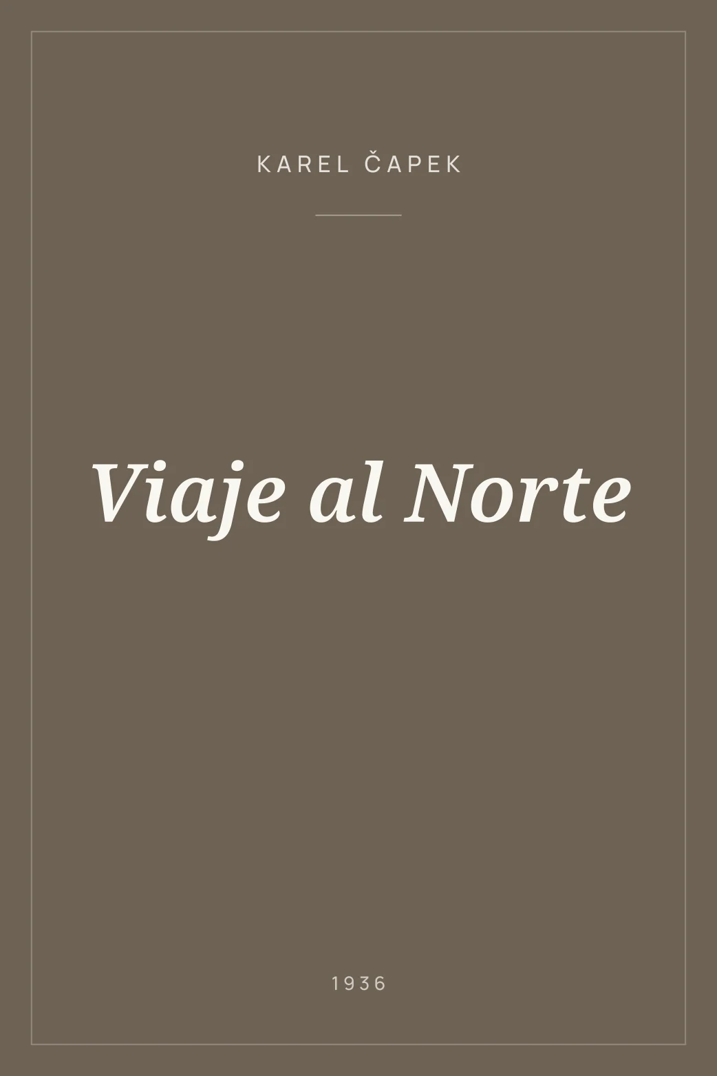 Portada de Viaje al Norte