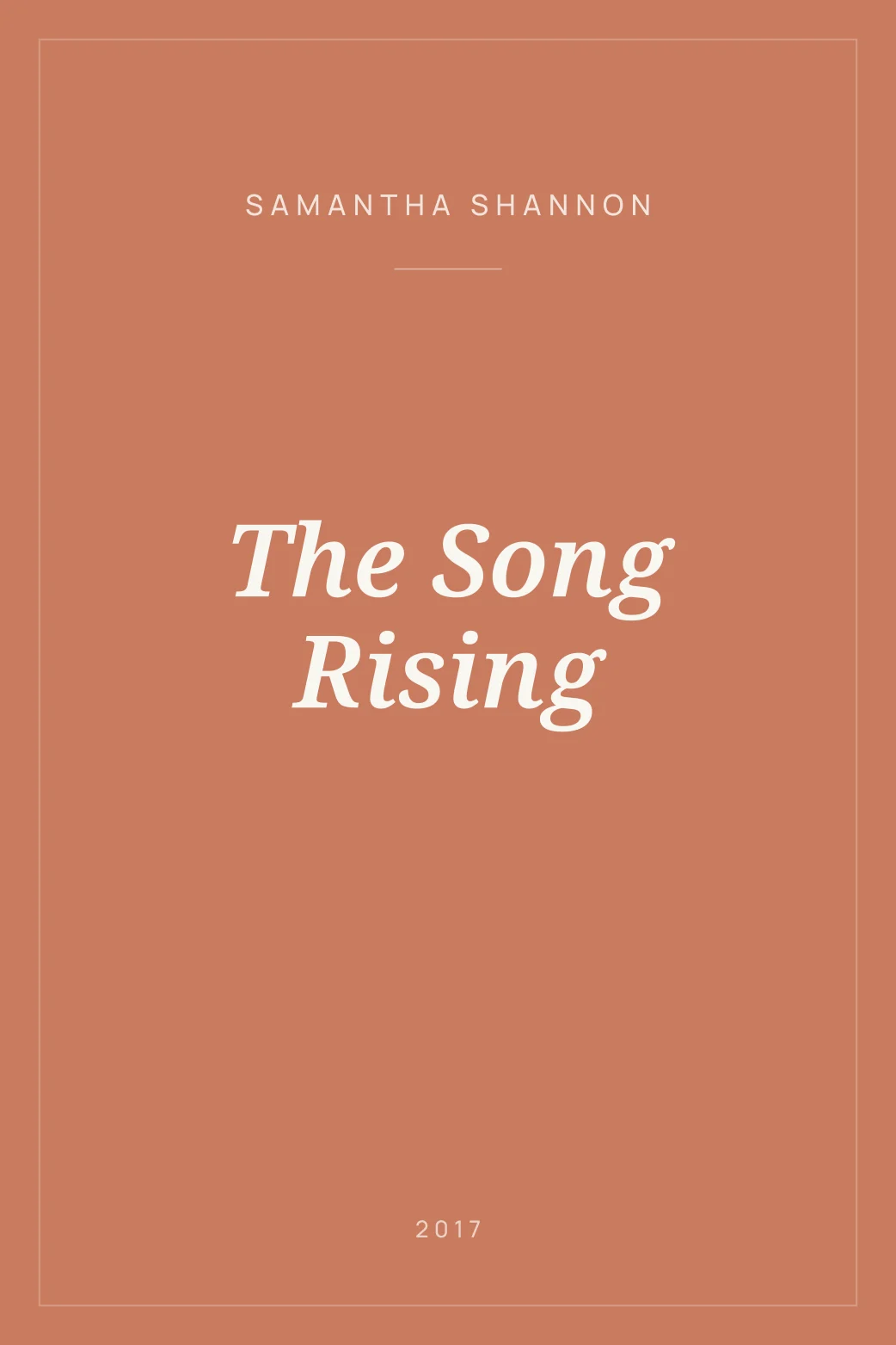 Portada de The Song Rising