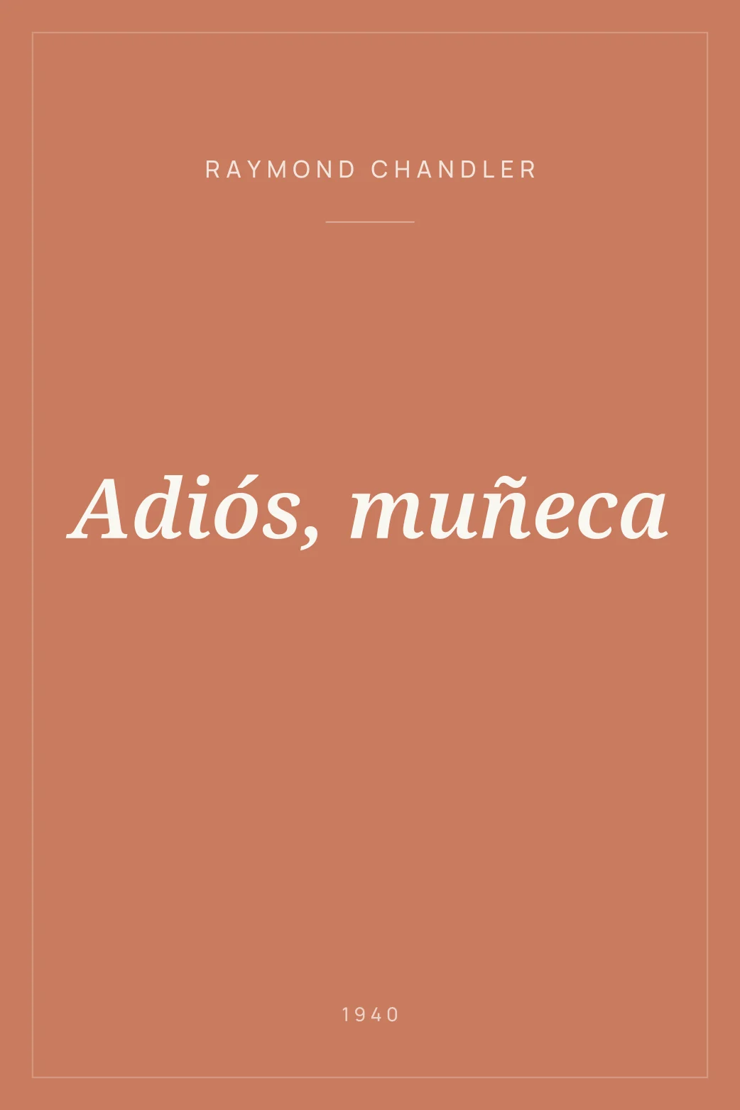 Portada de Adiós, muñeca