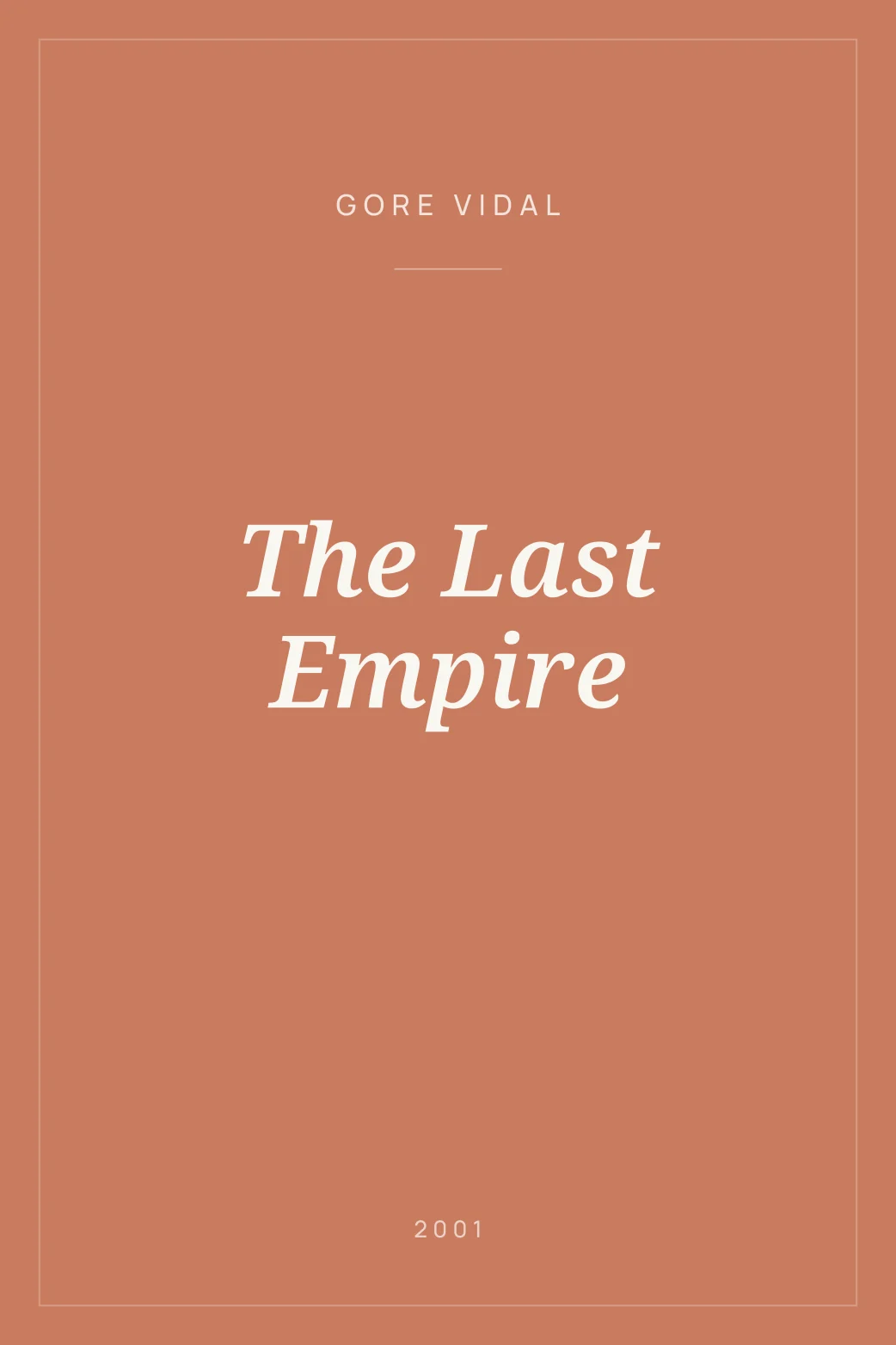 Portada de The Last Empire