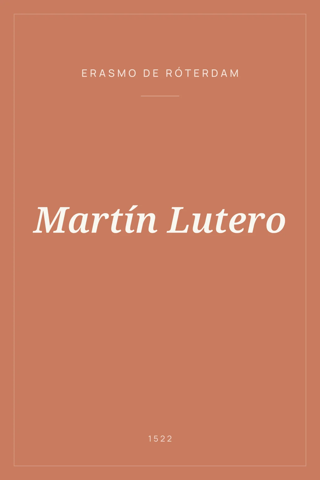 Portada de Martín Lutero