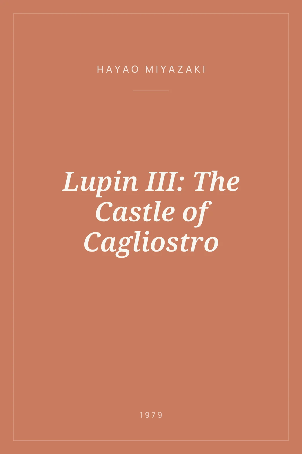 Portada de Lupin III: The Castle of Cagliostro