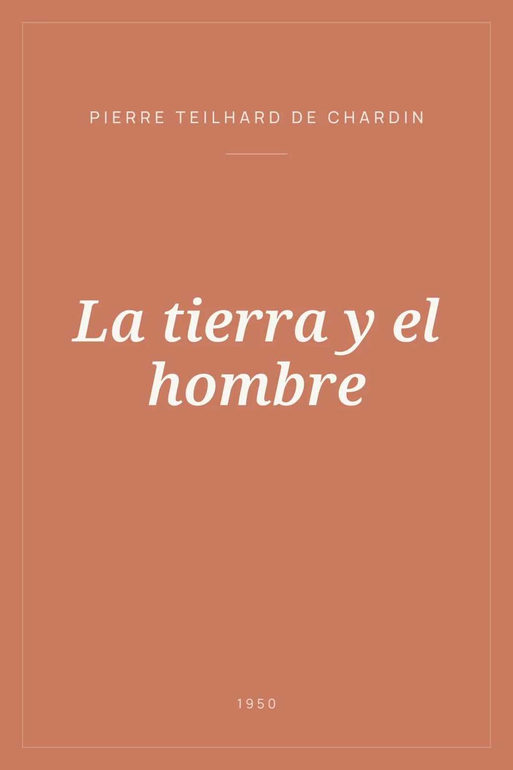 Portada de La tierra y el hombre
