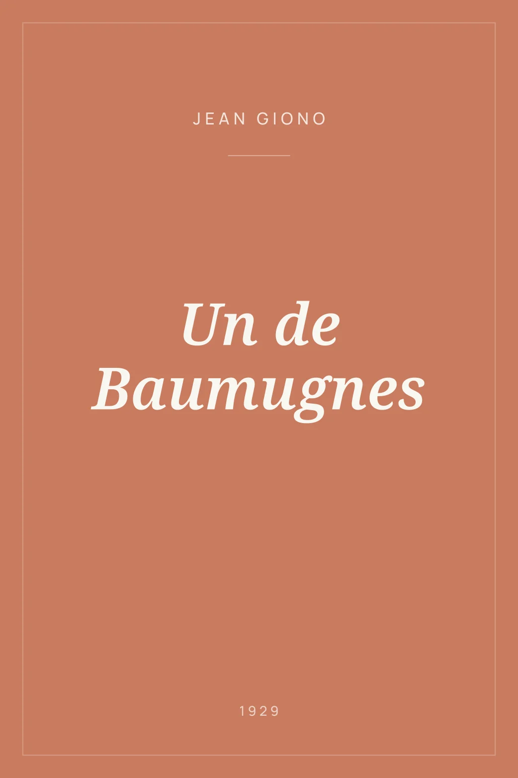 Portada de Un de Baumugnes