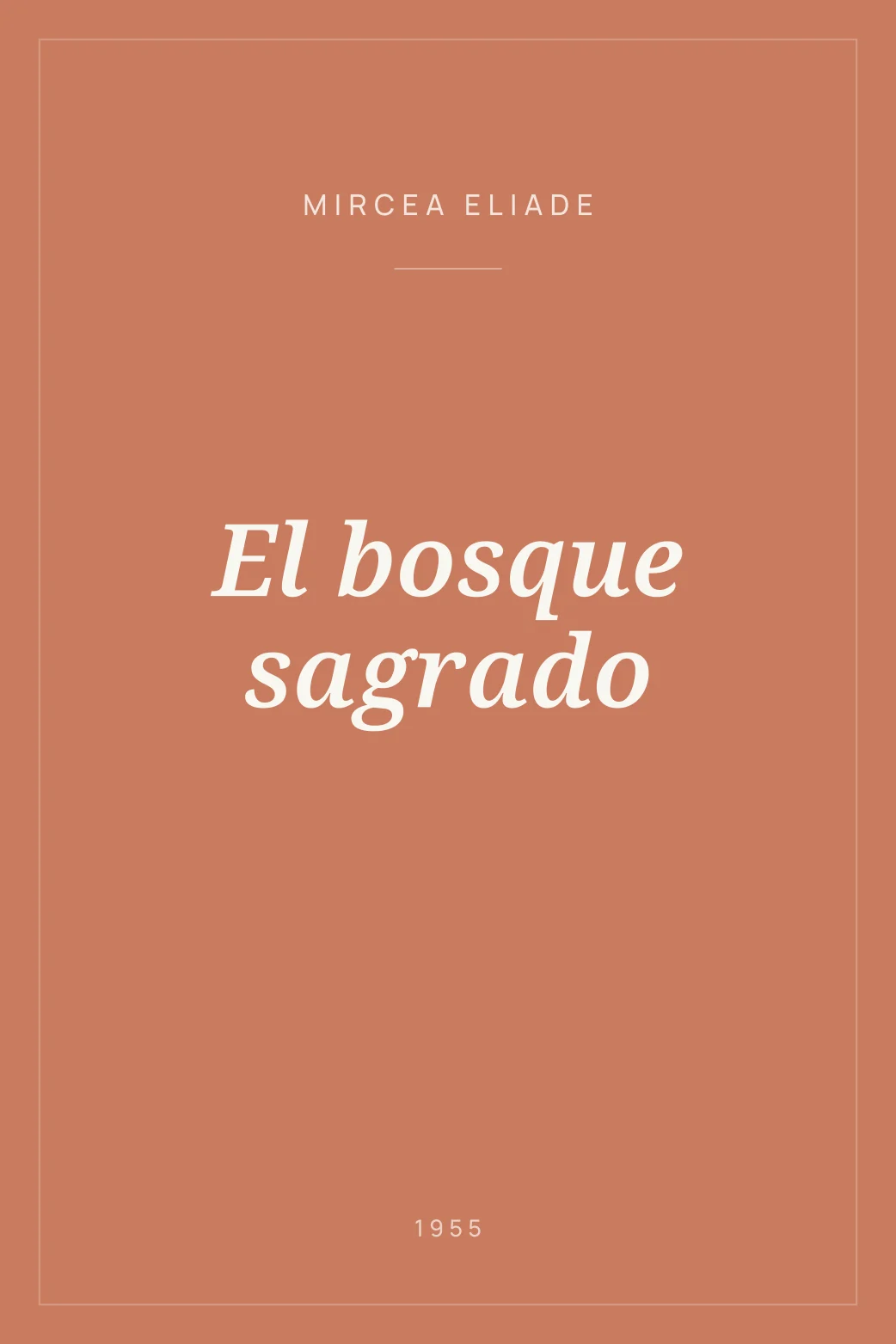 Portada de El bosque sagrado