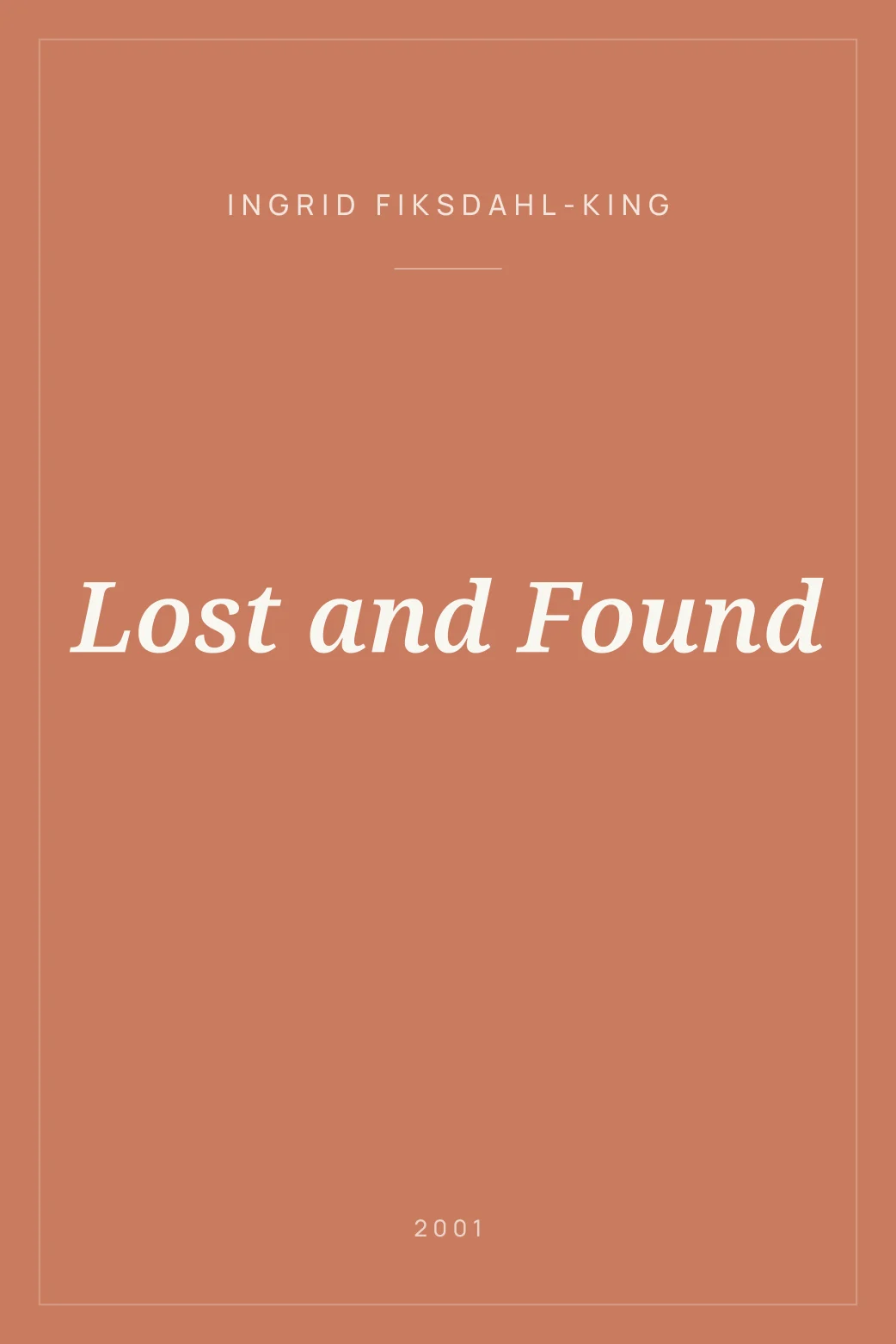 Portada de Lost and Found