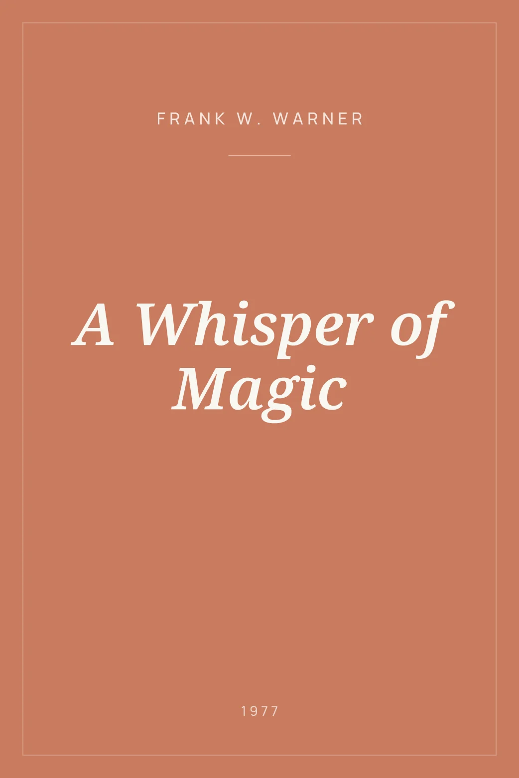 Portada de A Whisper of Magic