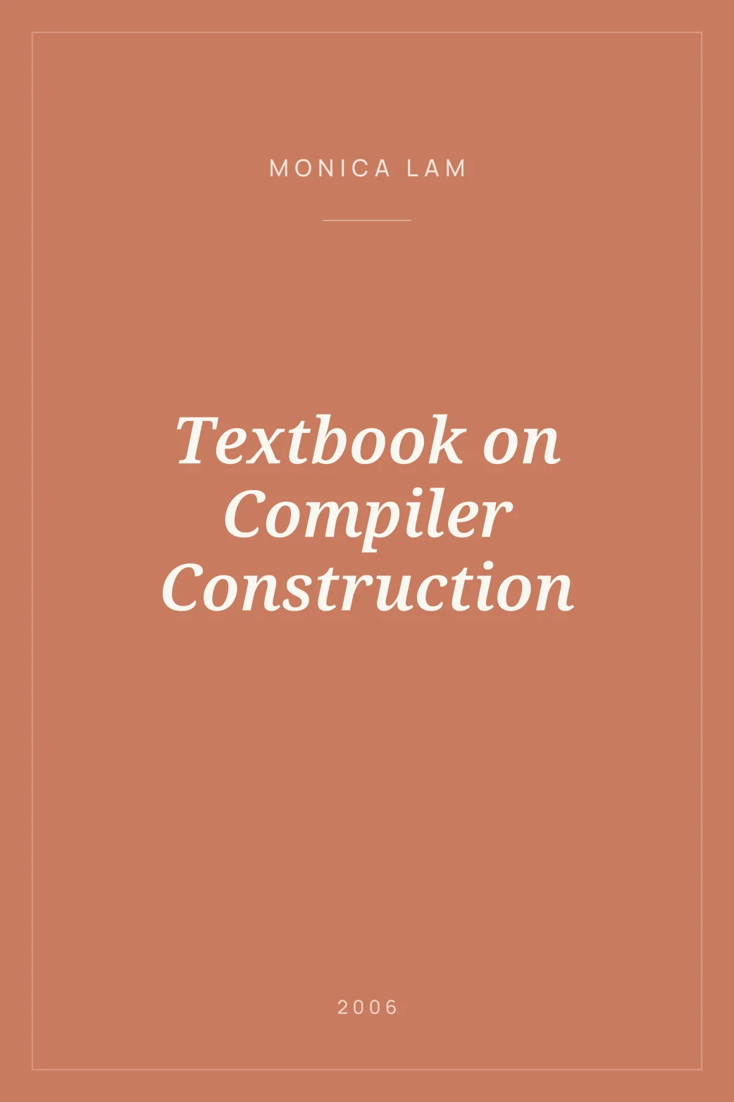 Portada de Textbook on Compiler Construction