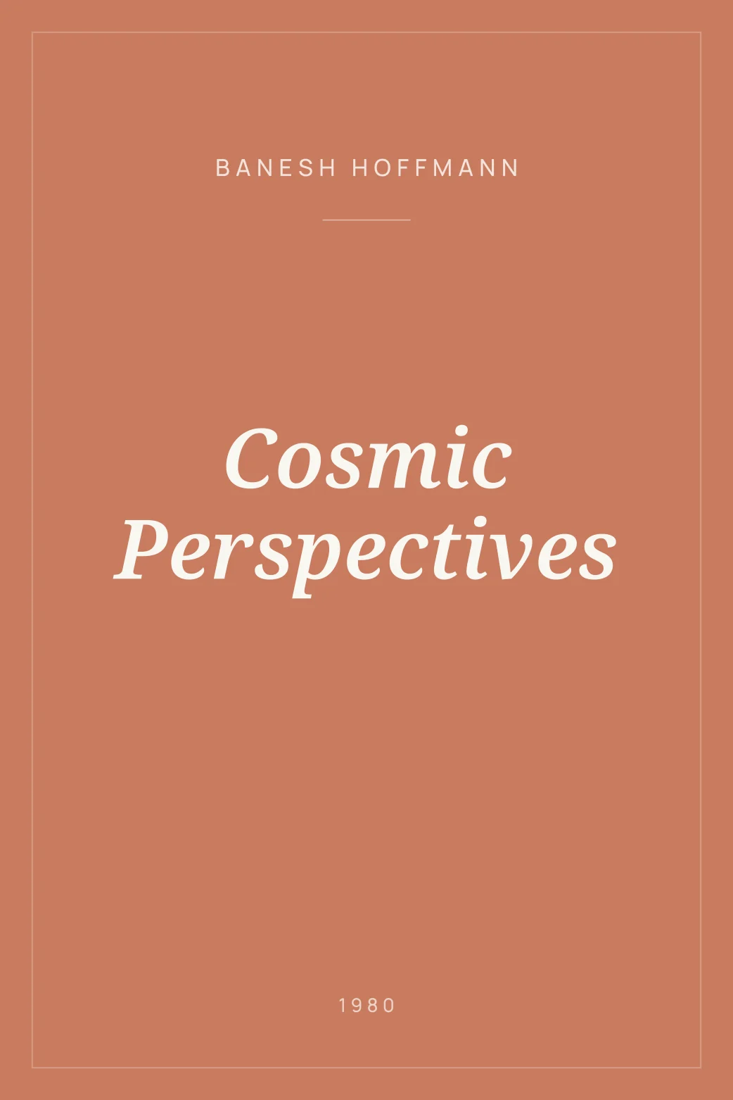 Portada de Cosmic Perspectives