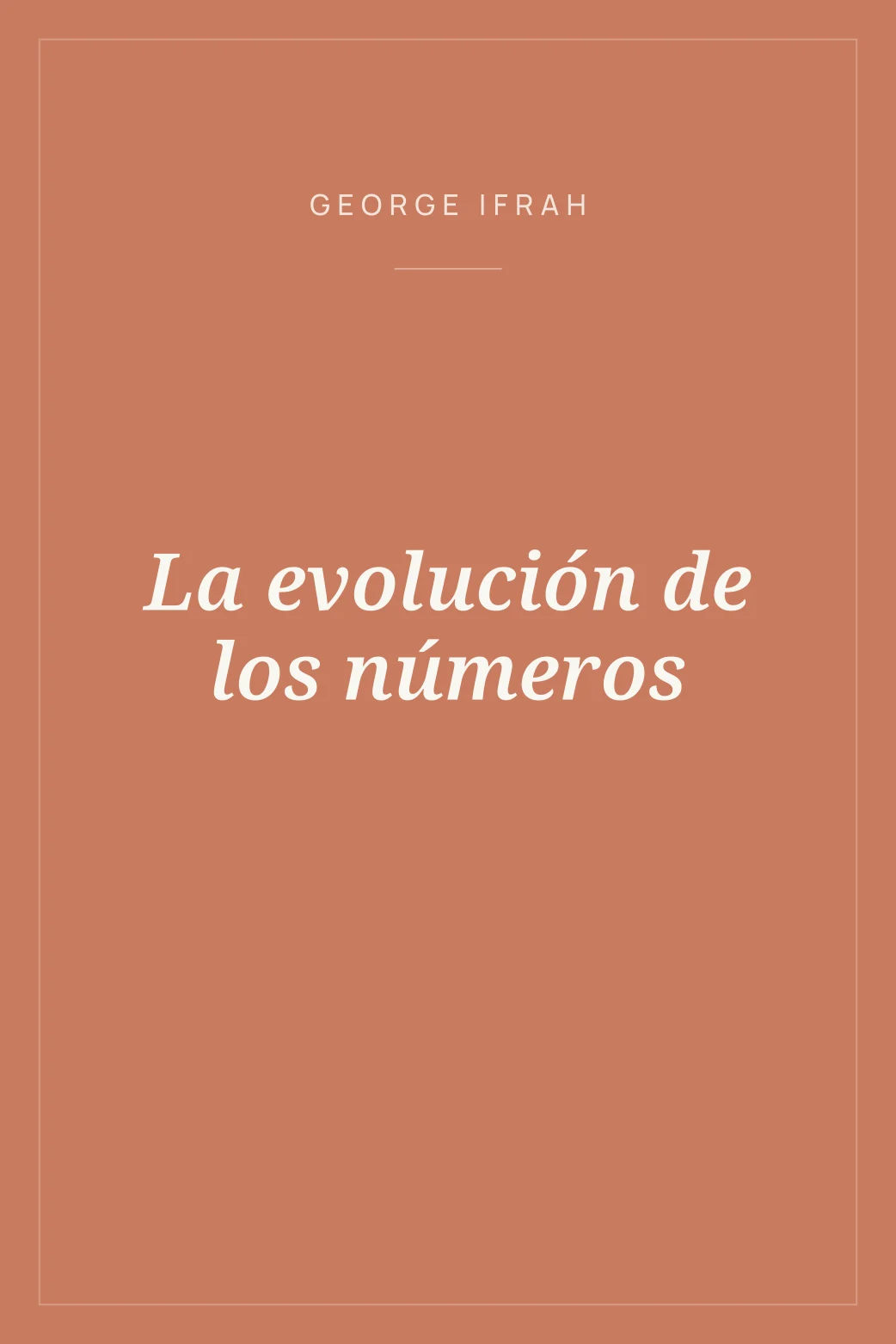 Portada de La evolución de los números
