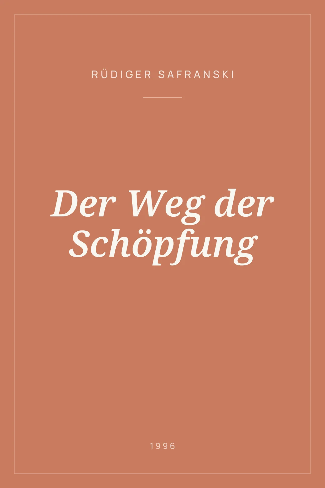Portada de Der Weg der Schöpfung