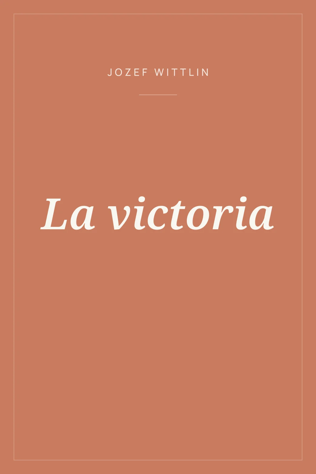 Portada de La victoria