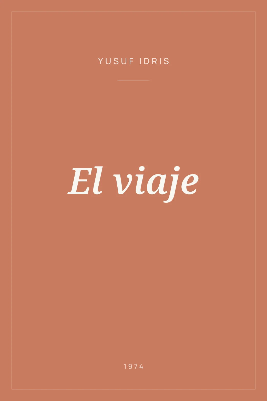 Portada de El viaje