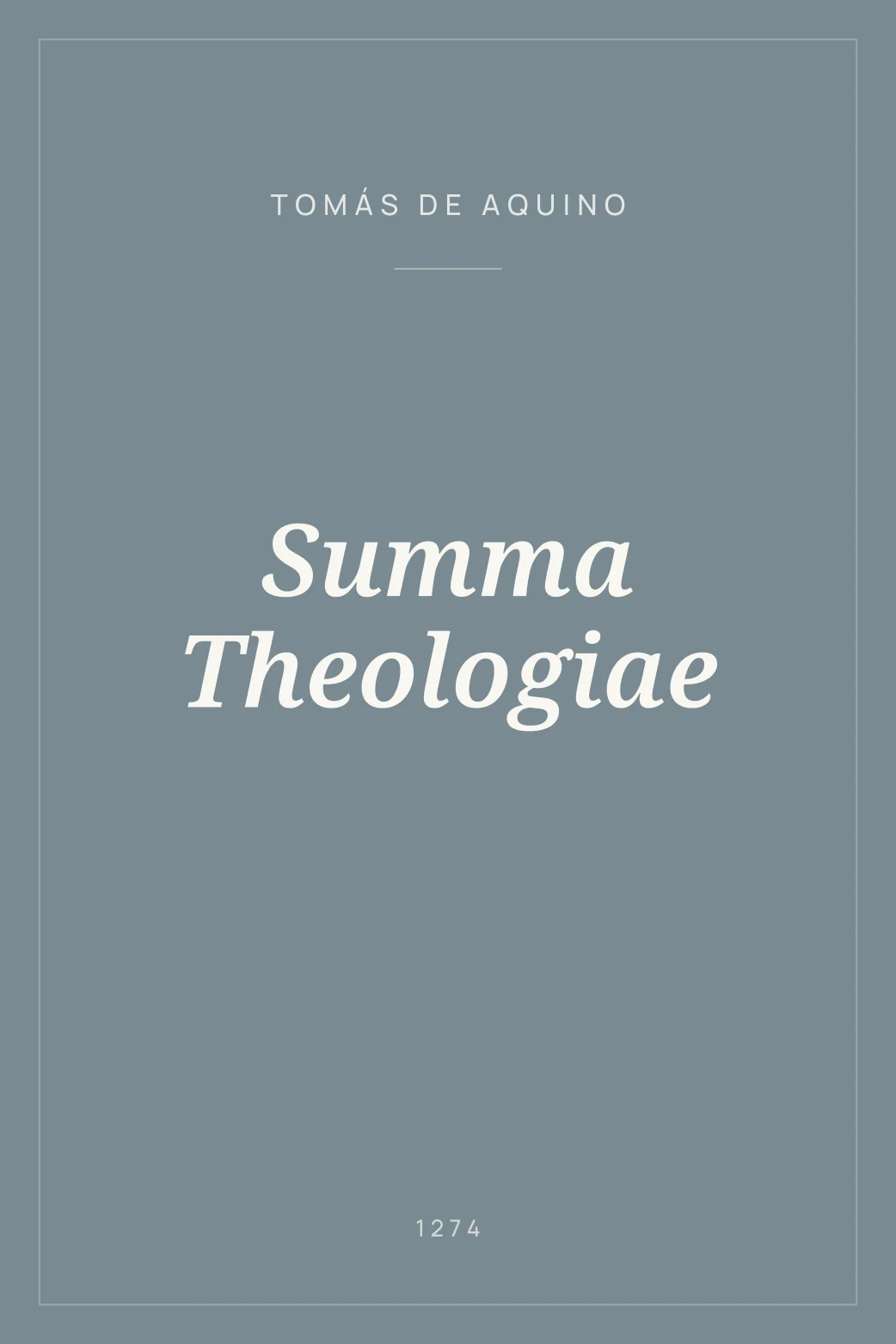 Portada de Summa Theologiae
