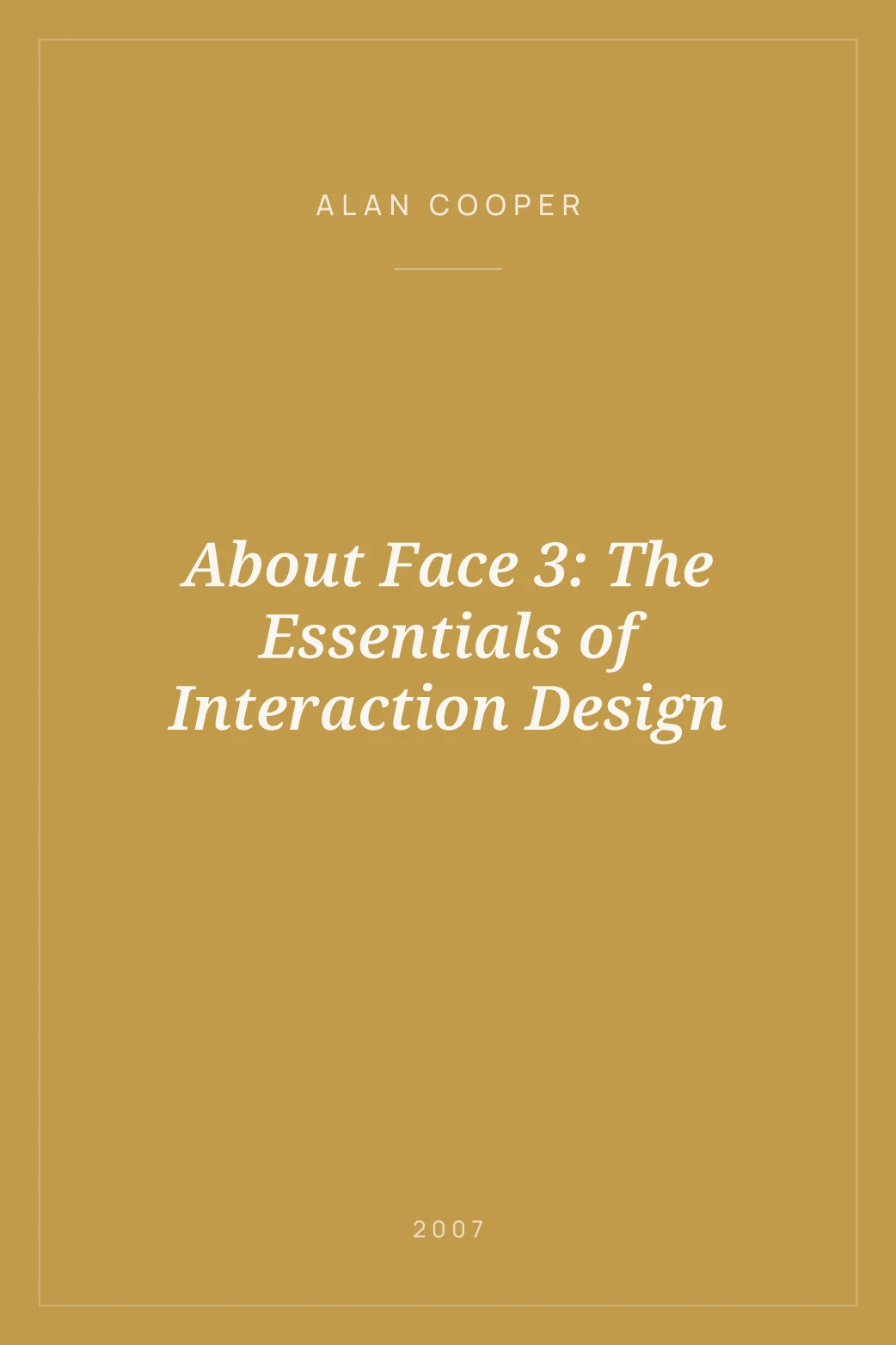 Portada de About Face 3: The Essentials of Interaction Design