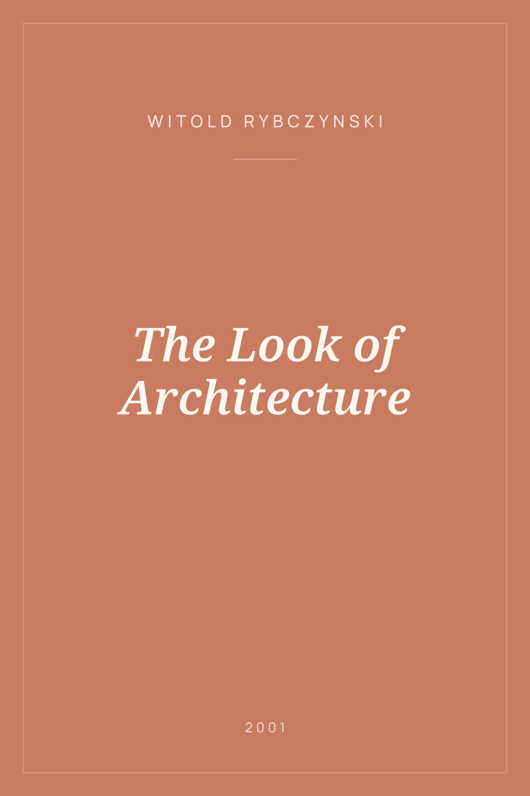 Portada de The Look of Architecture
