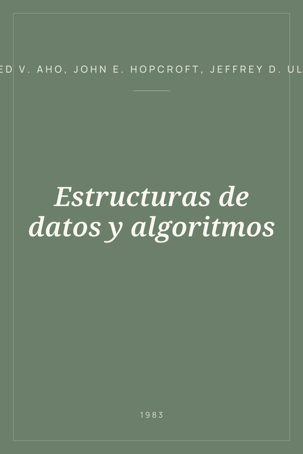 Portada de Estructuras de datos y algoritmos