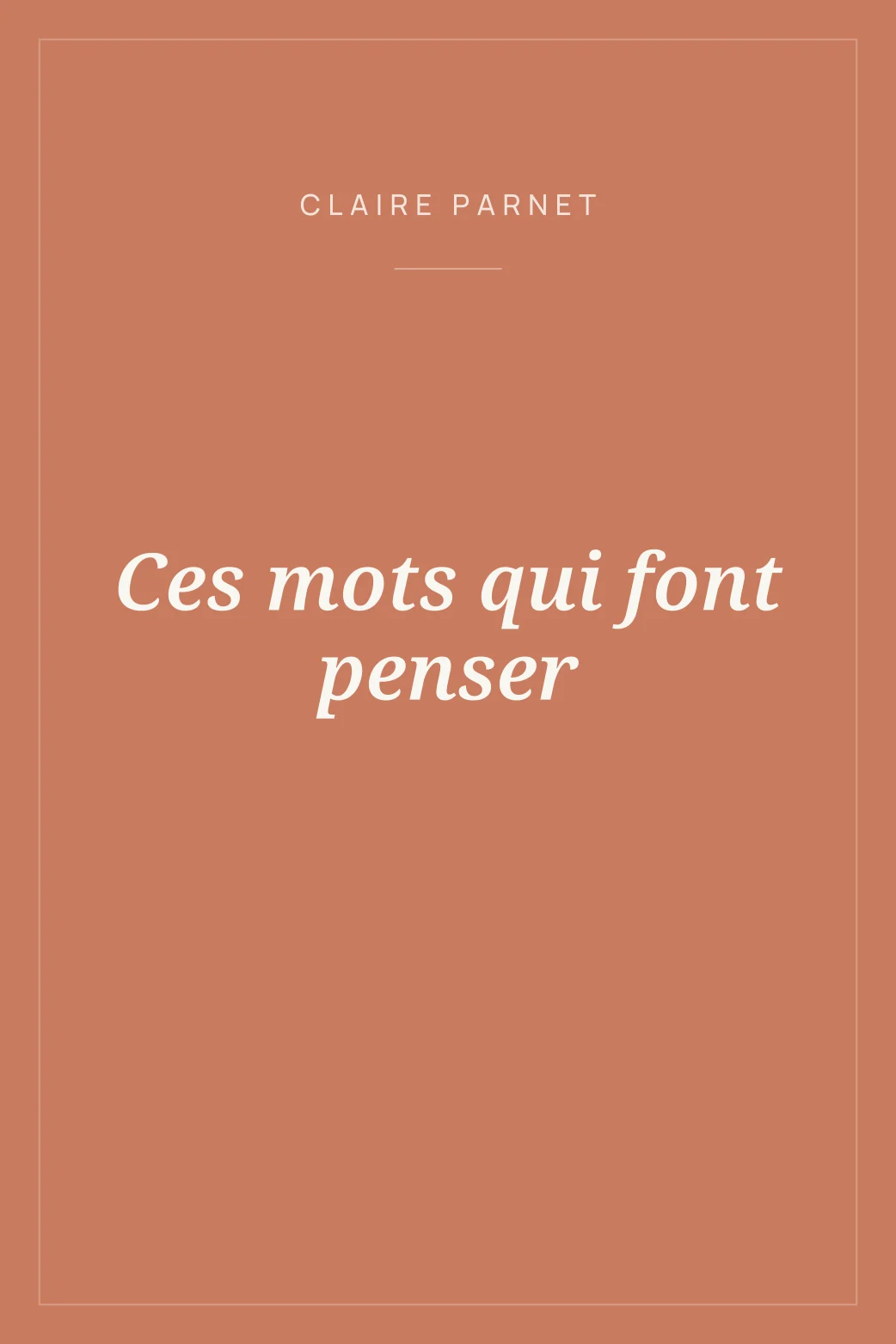 Portada de Ces mots qui font penser