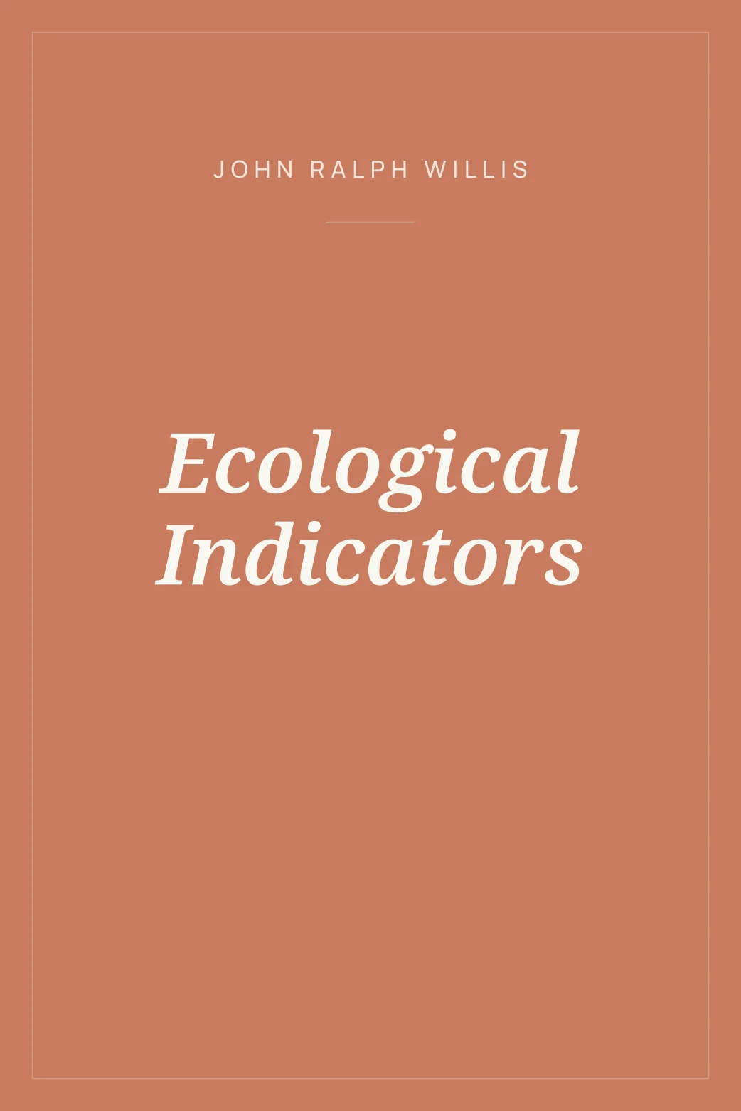 Portada de Ecological Indicators