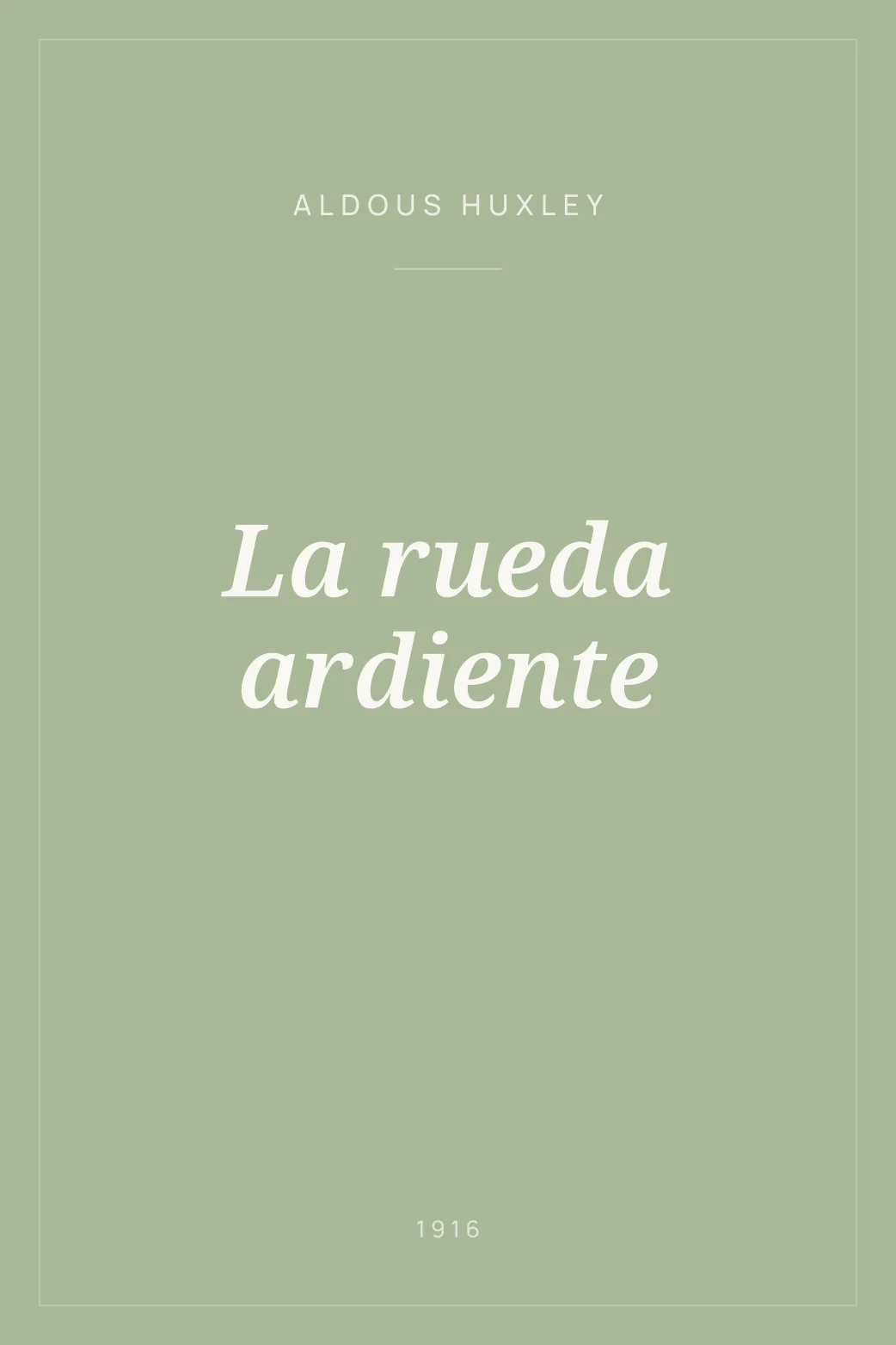 Portada de La rueda ardiente