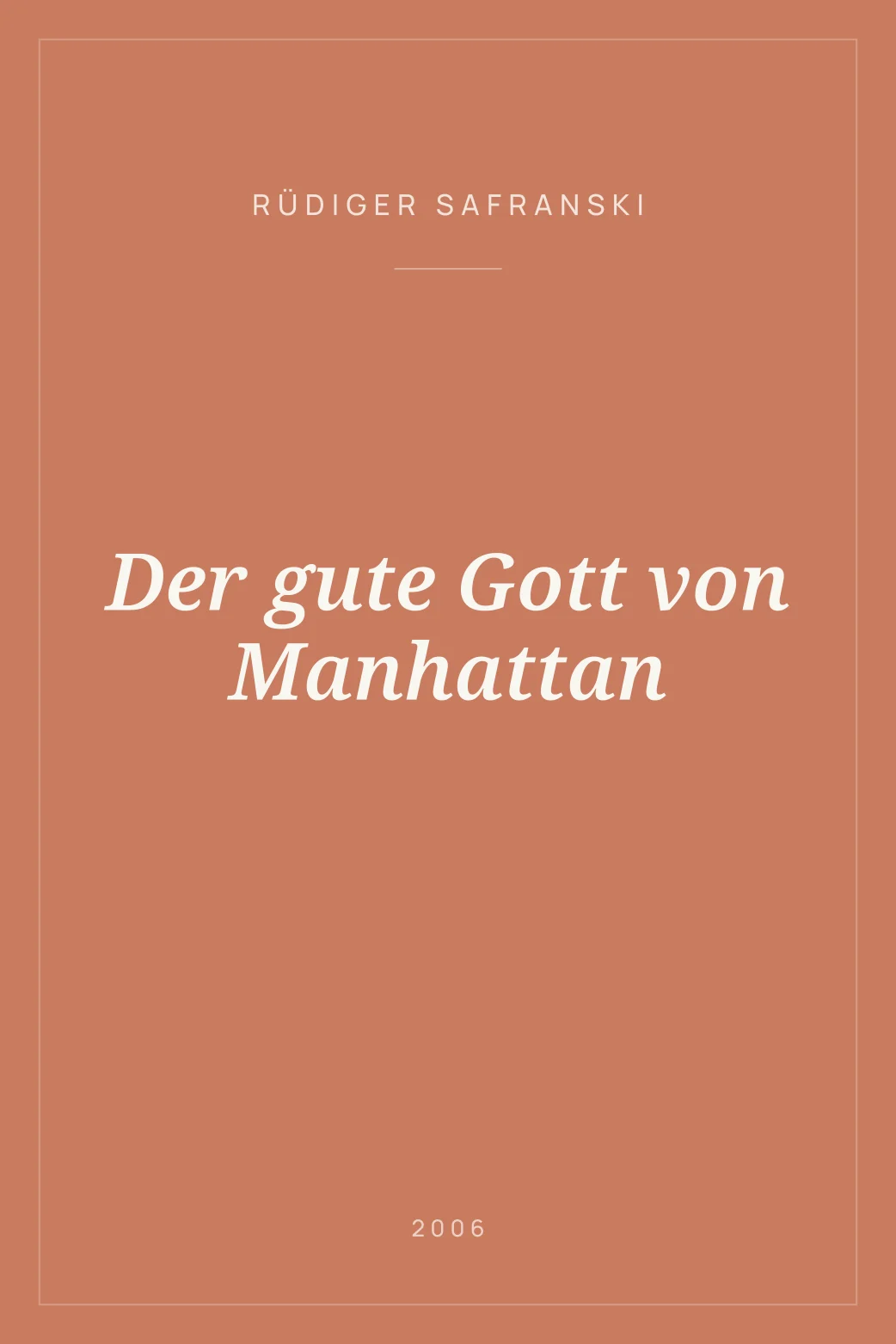 Portada de Der gute Gott von Manhattan