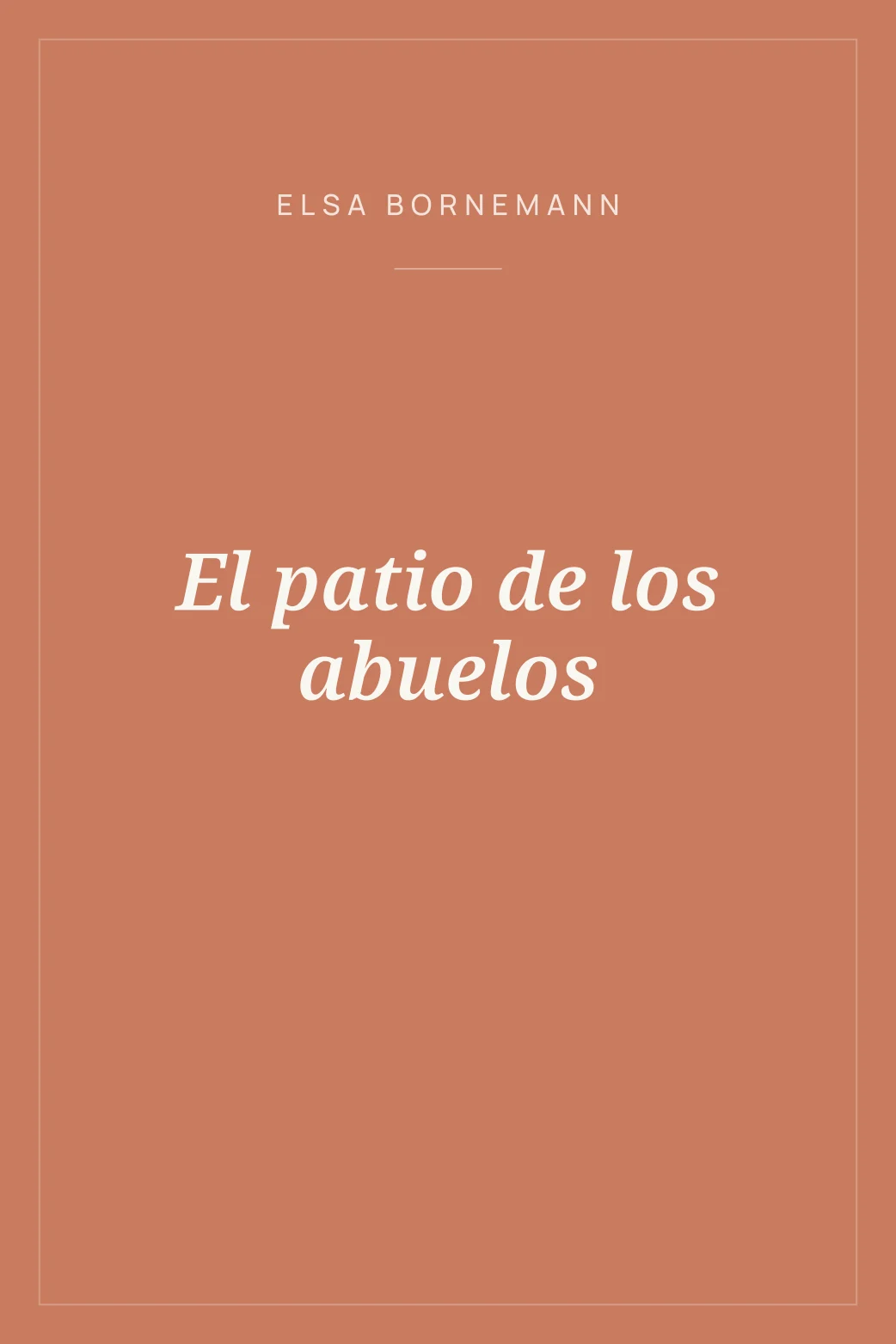 Portada de El patio de los abuelos