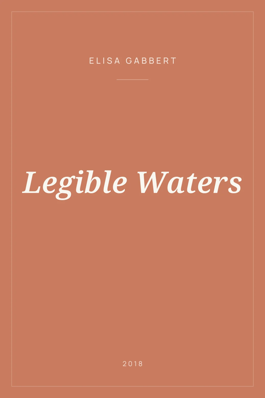 Portada de Legible Waters