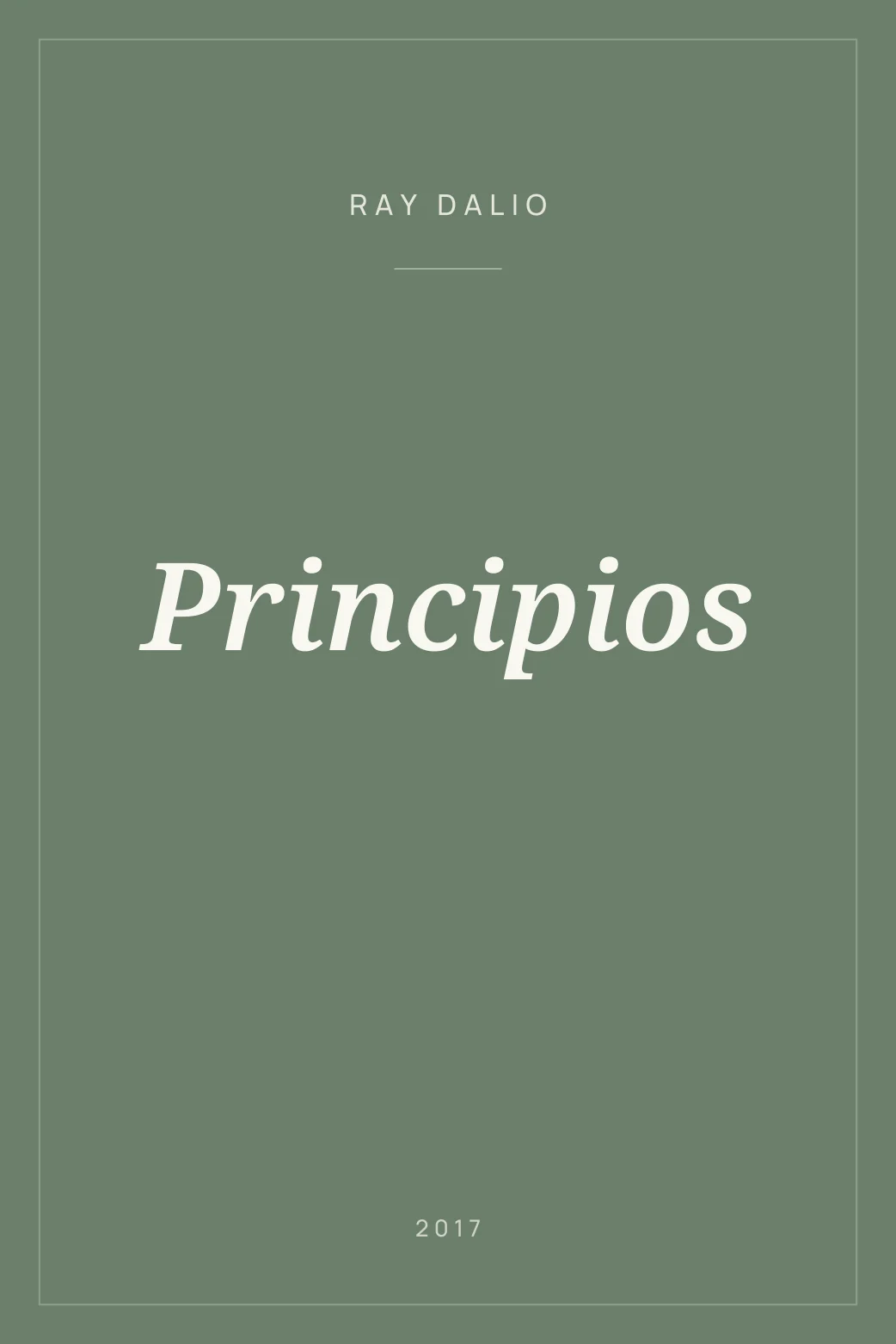Portada de Principios