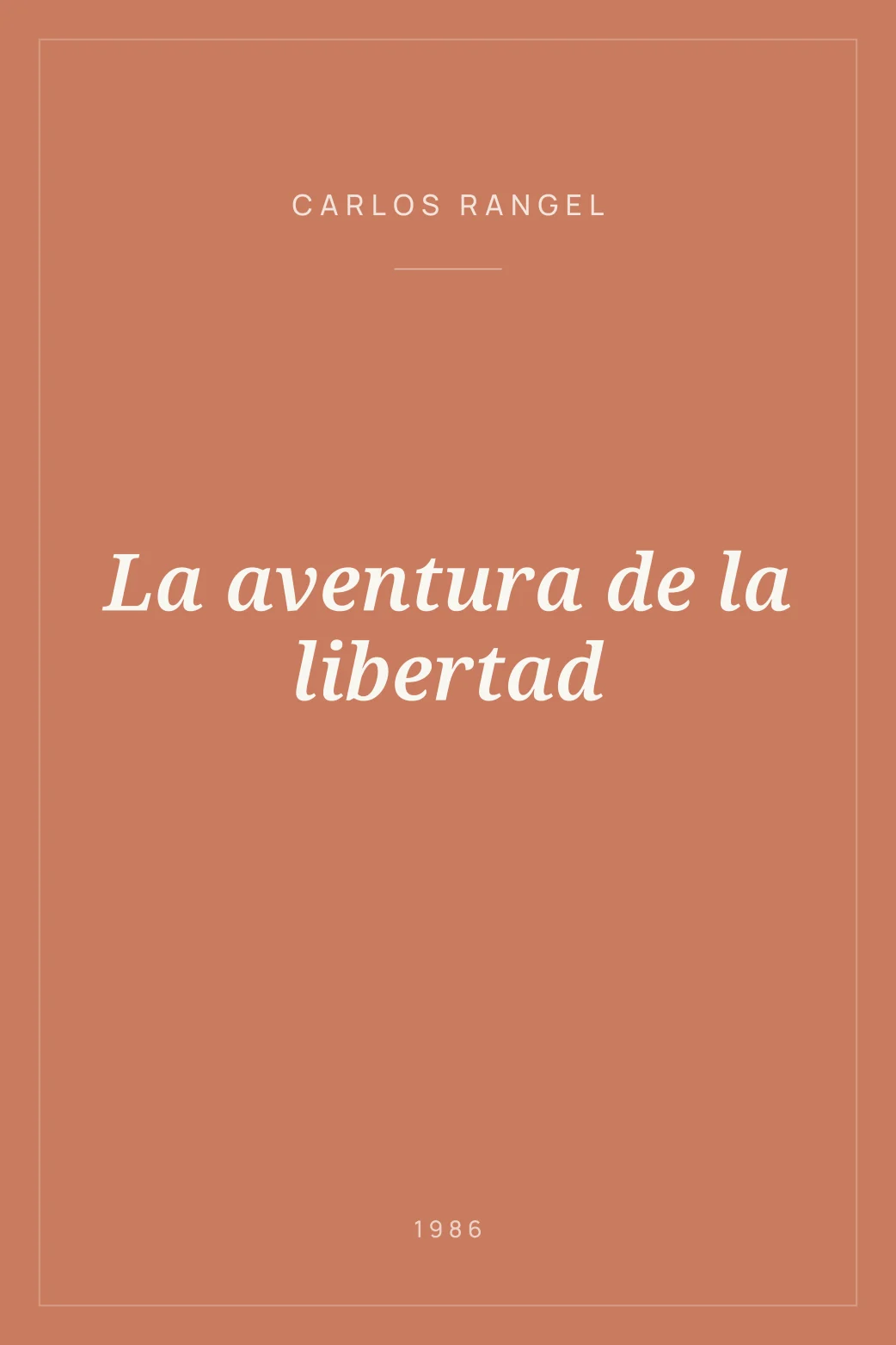 Portada de La aventura de la libertad