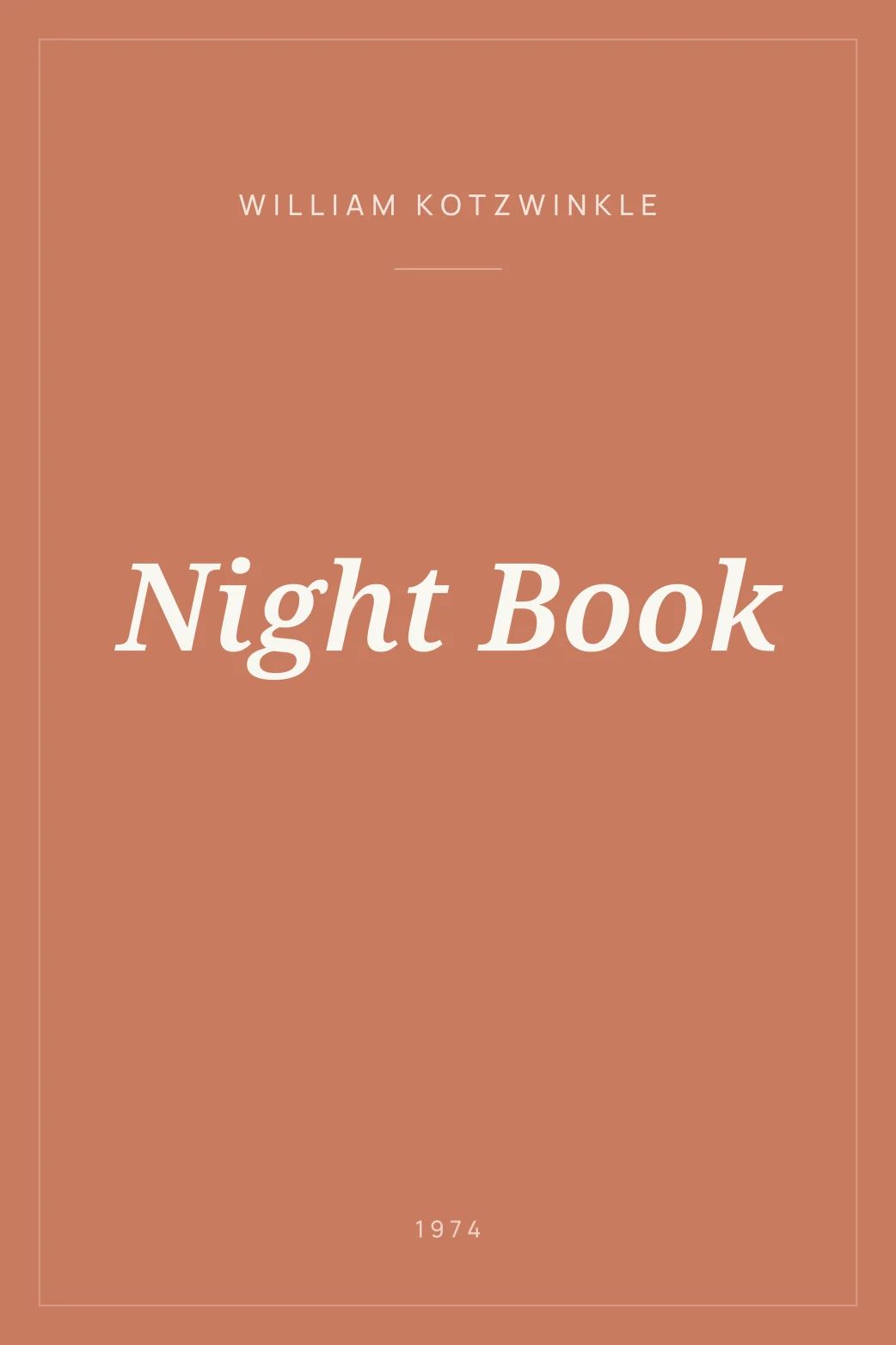 Portada de Night Book