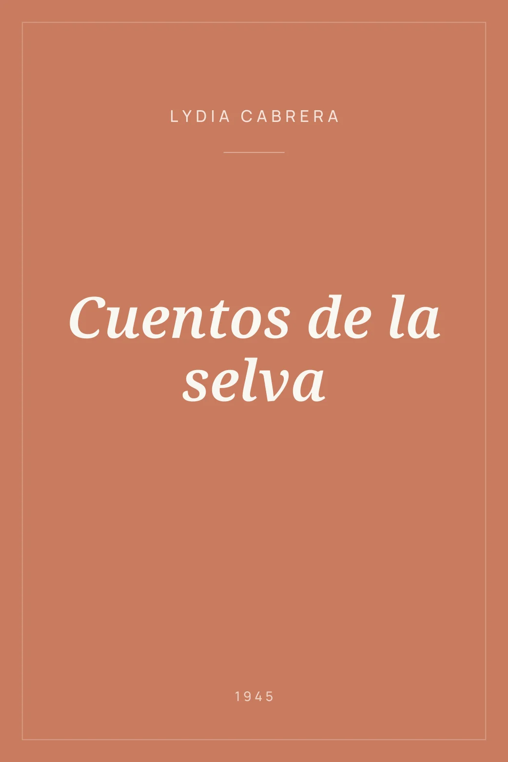 Portada de Cuentos de la selva