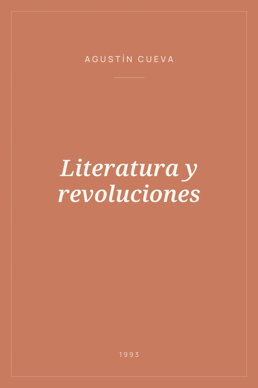 Portada de Literatura y revoluciones