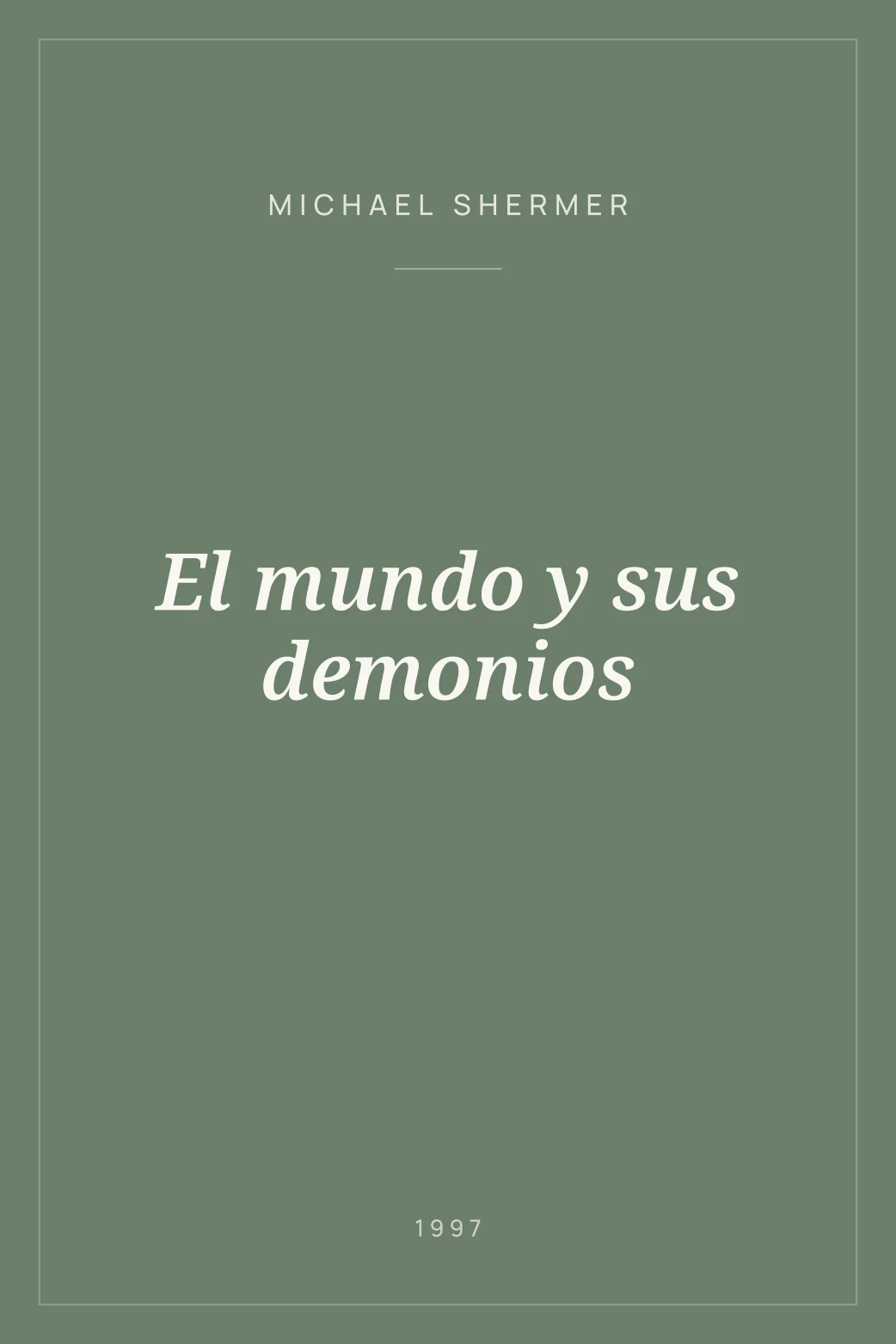 Portada de El mundo y sus demonios