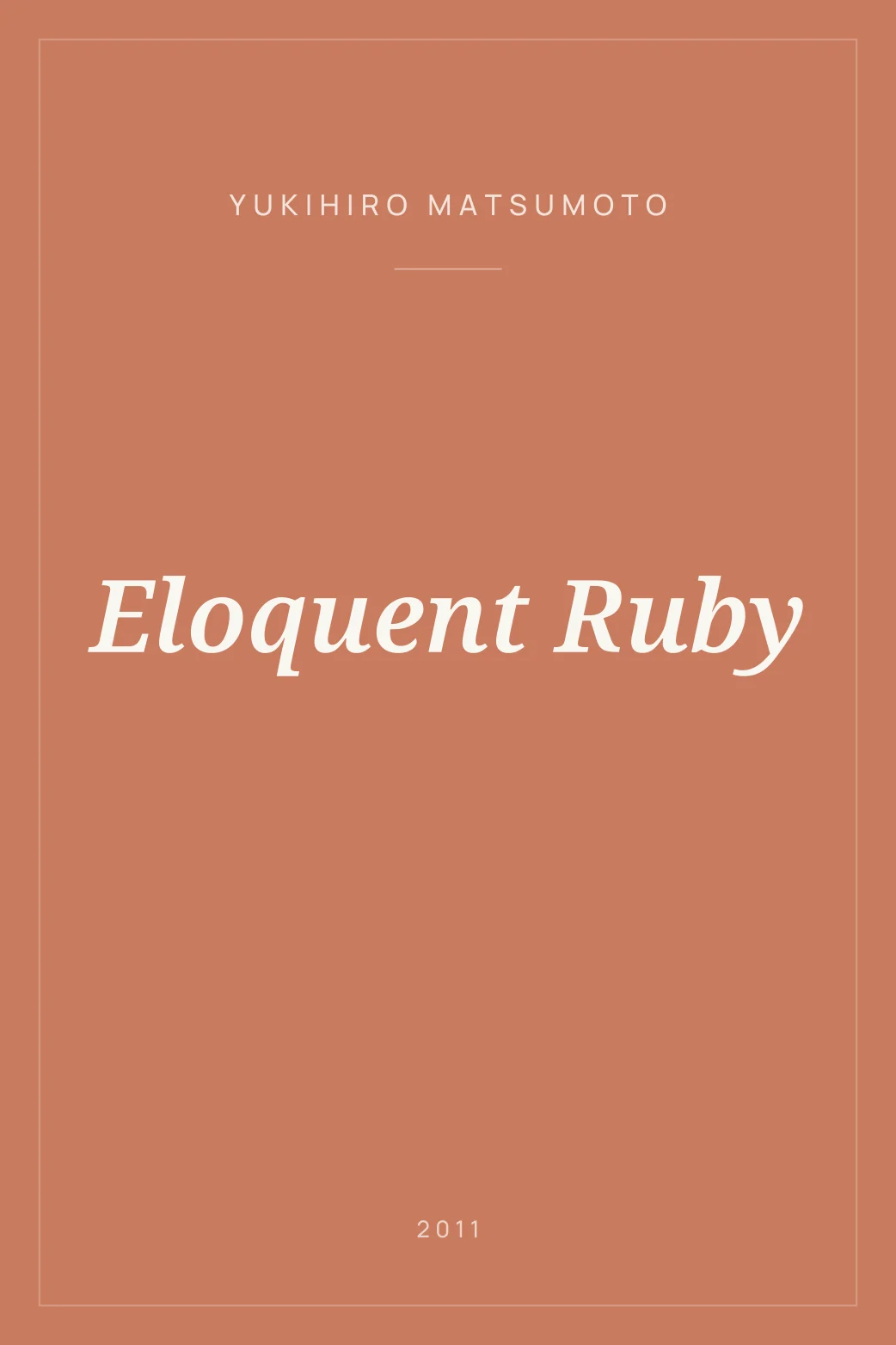 Portada de Eloquent Ruby