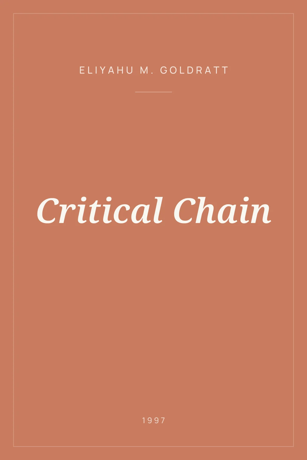 Portada de Critical Chain