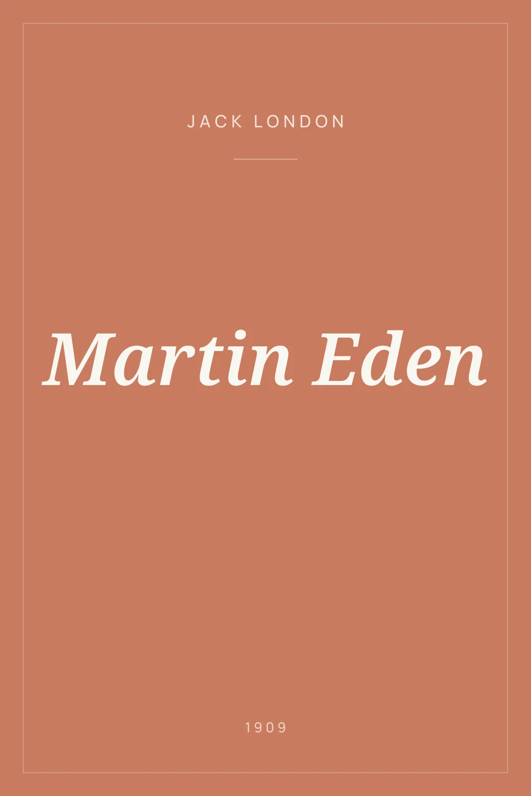 Portada de Martin Eden