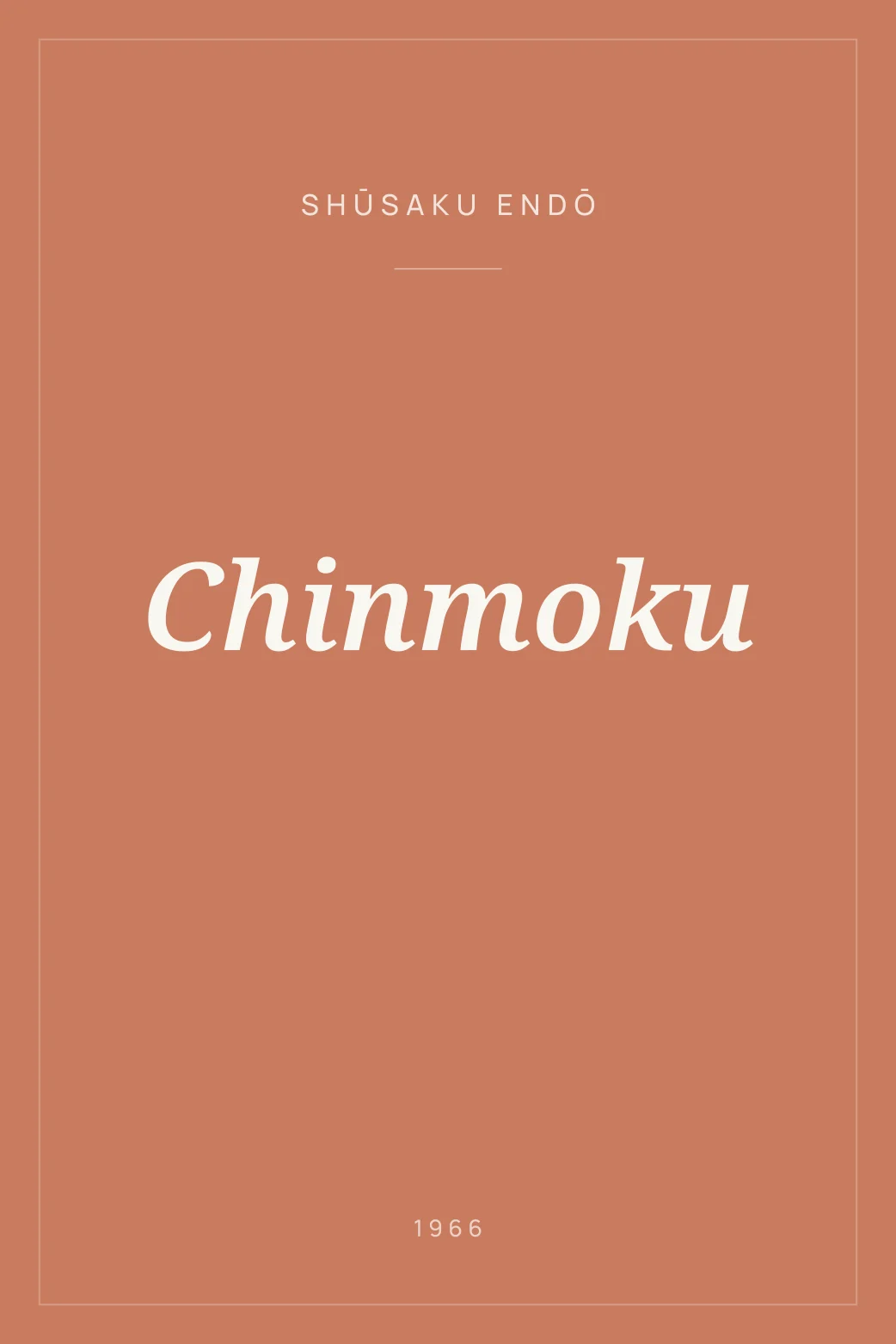 Portada de Chinmoku