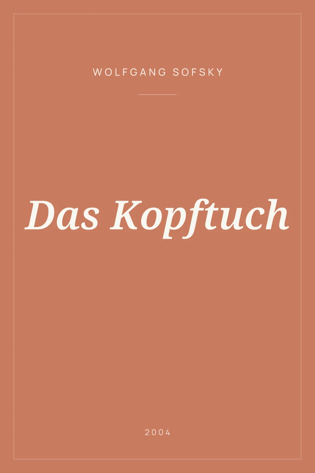 Portada de Das Kopftuch