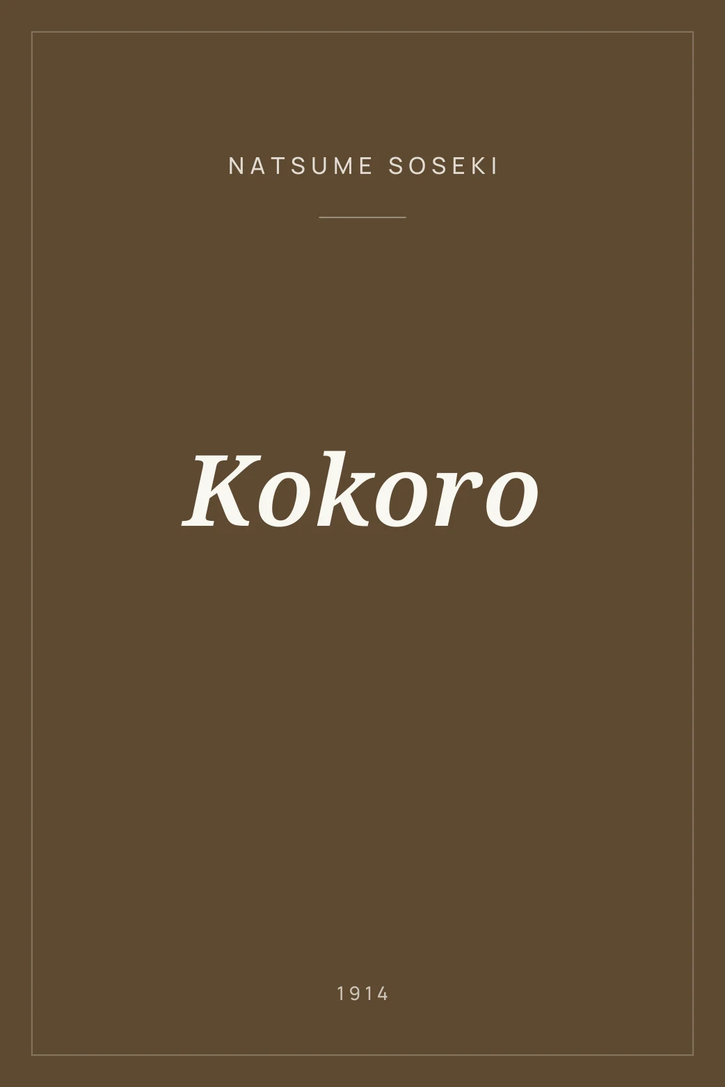 Portada de Kokoro