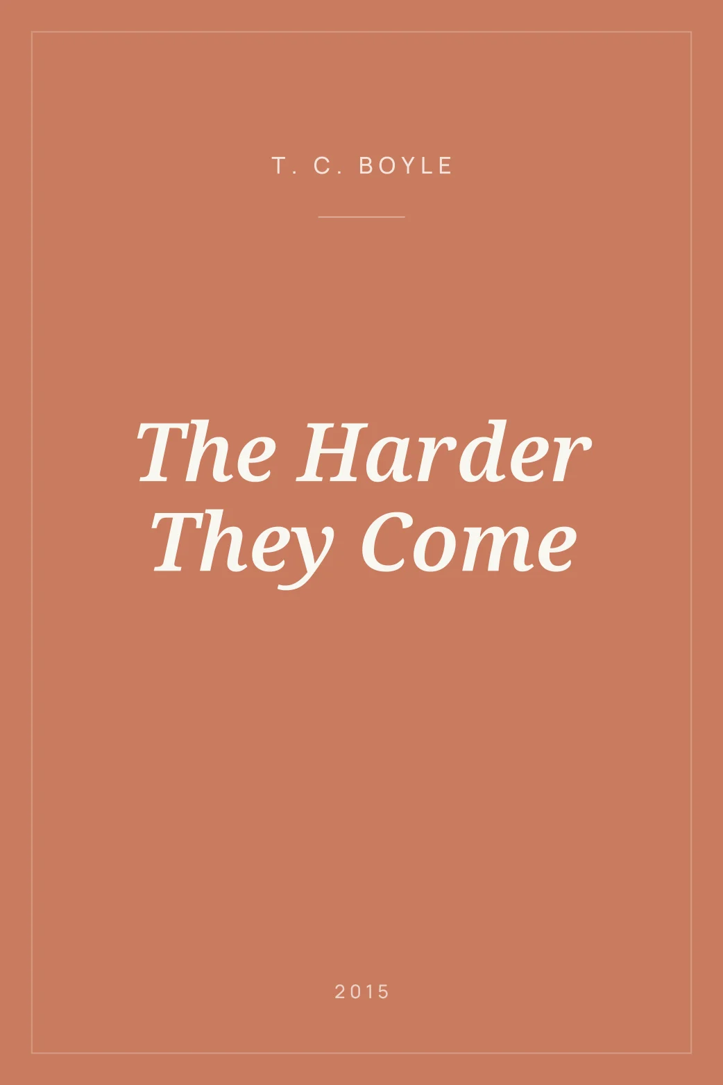 Portada de The Harder They Come