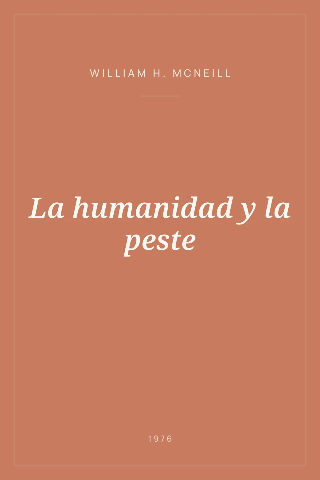 Portada de La humanidad y la peste