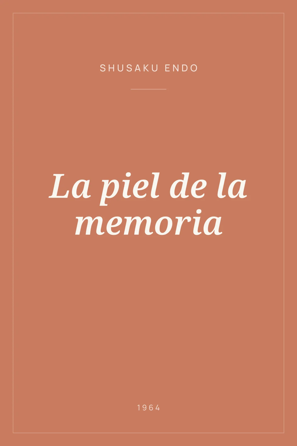 Portada de La piel de la memoria