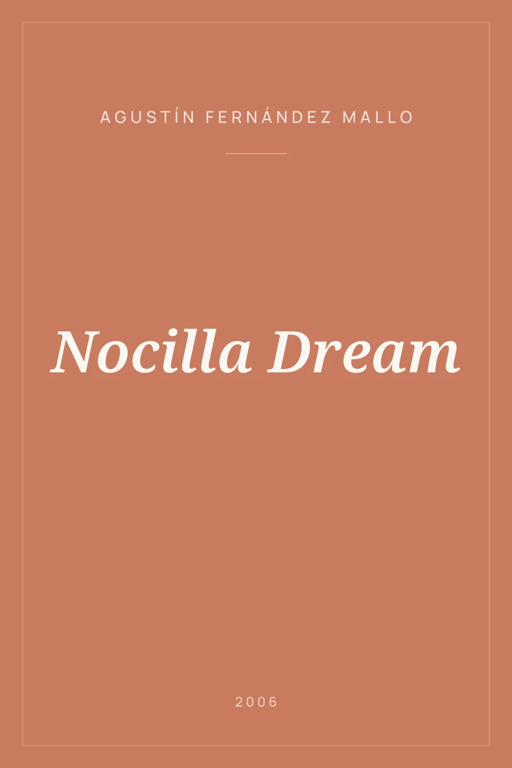 Portada de Nocilla Dream
