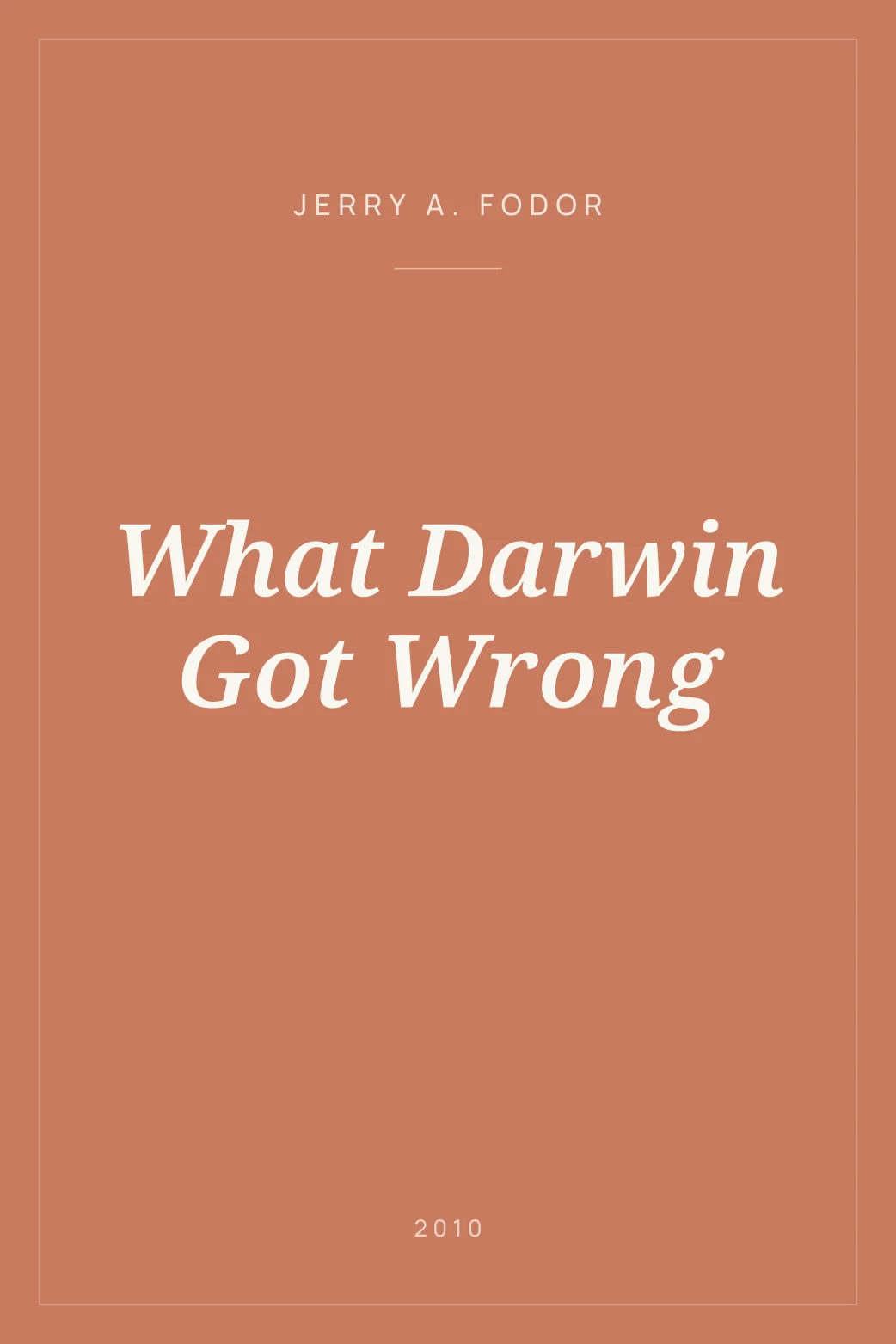 Portada de What Darwin Got Wrong