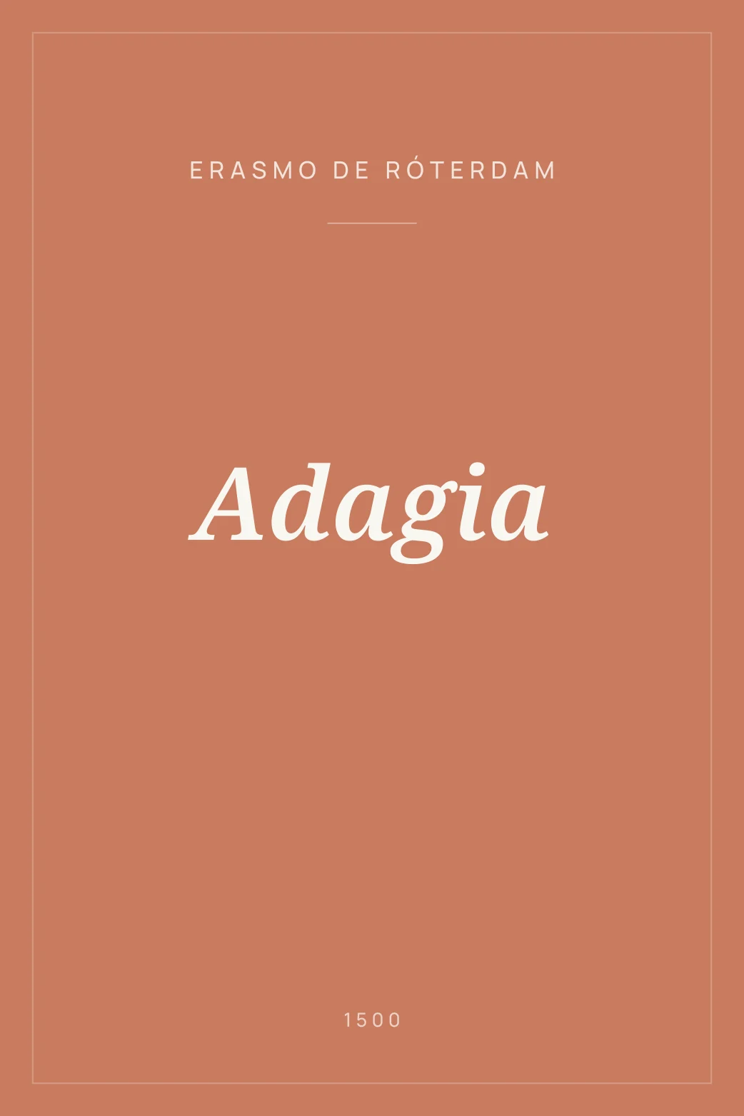 Portada de Adagia