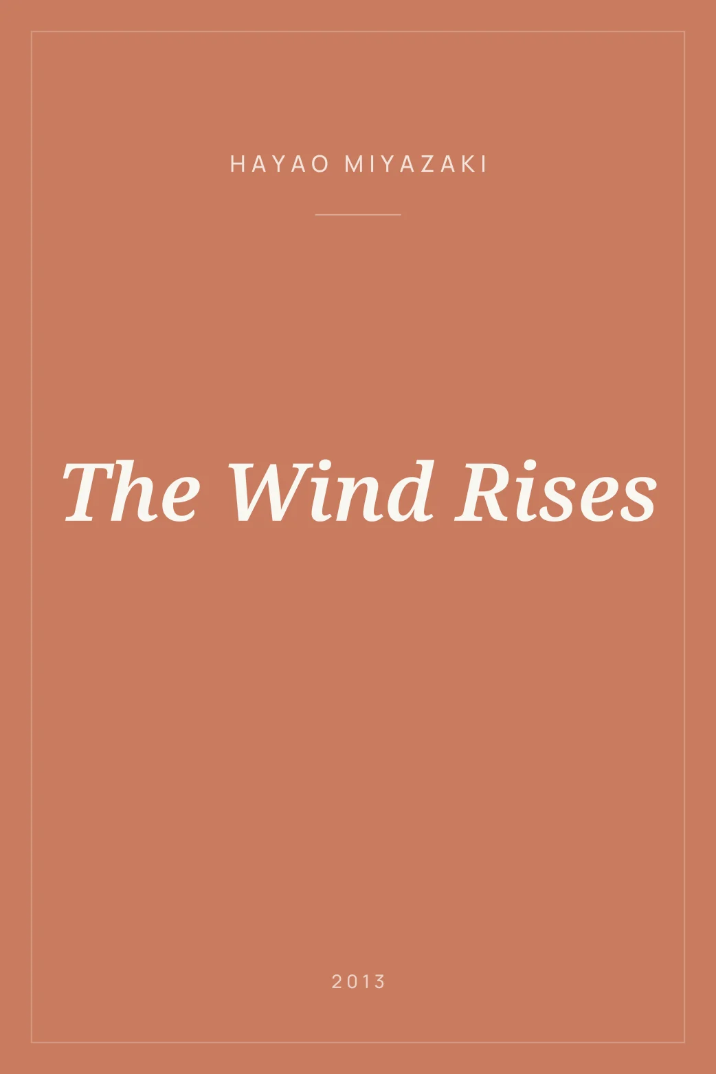 Portada de The Wind Rises