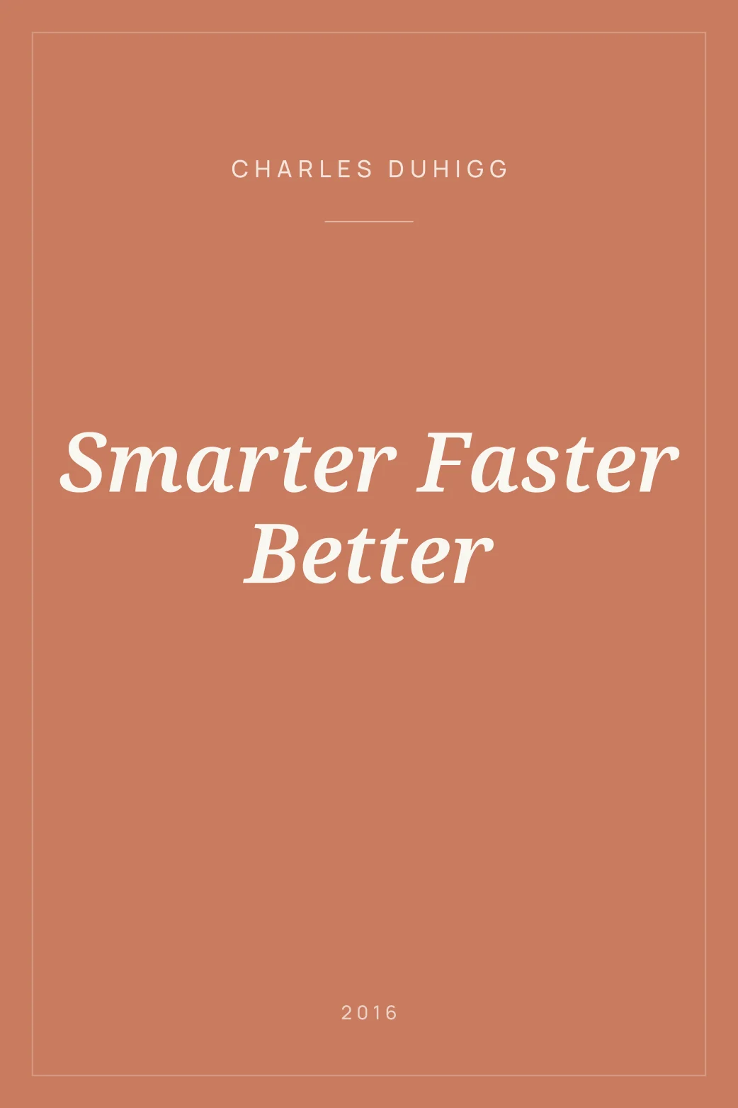 Portada de Smarter Faster Better