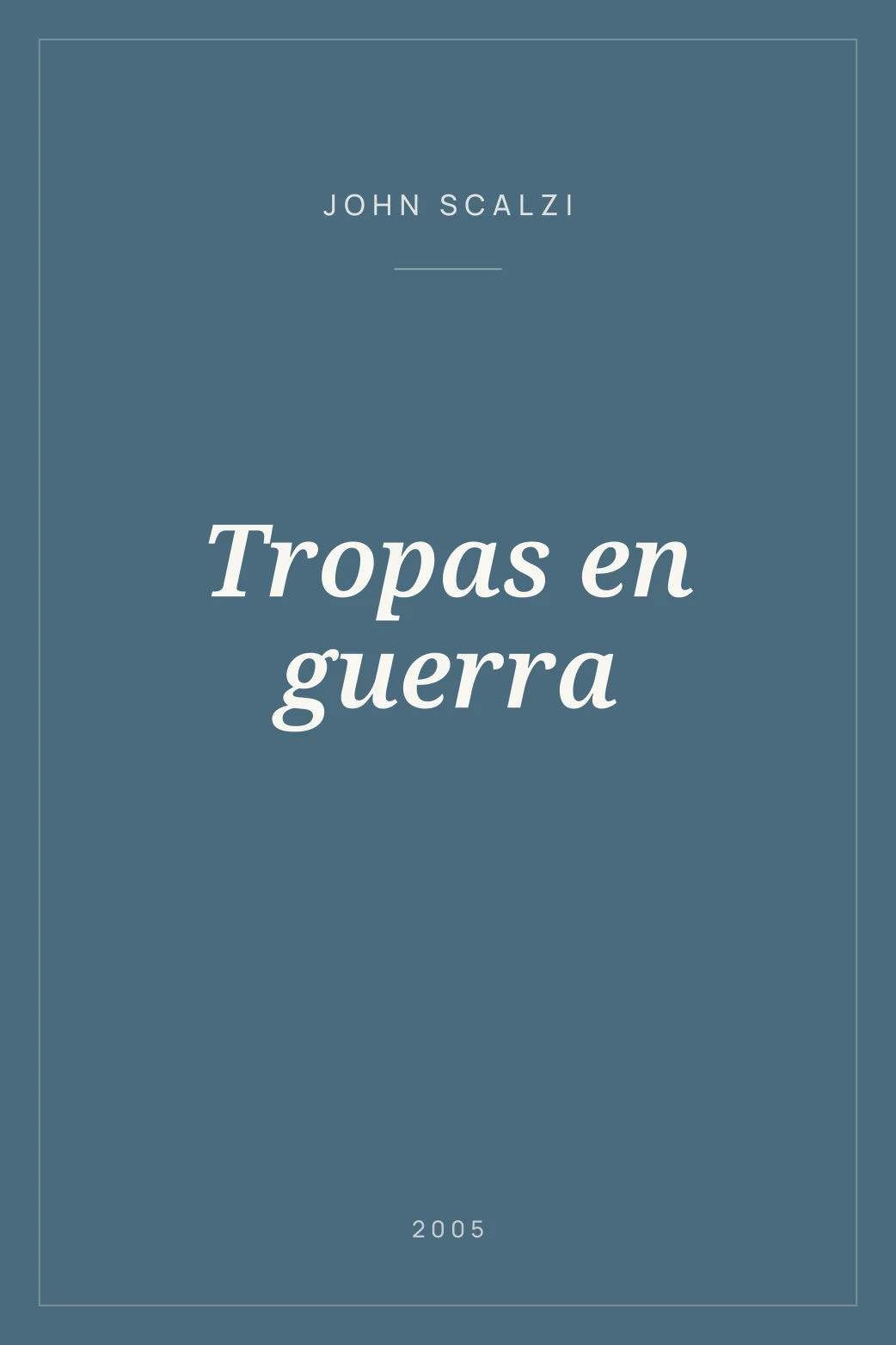 Portada de Tropas en guerra